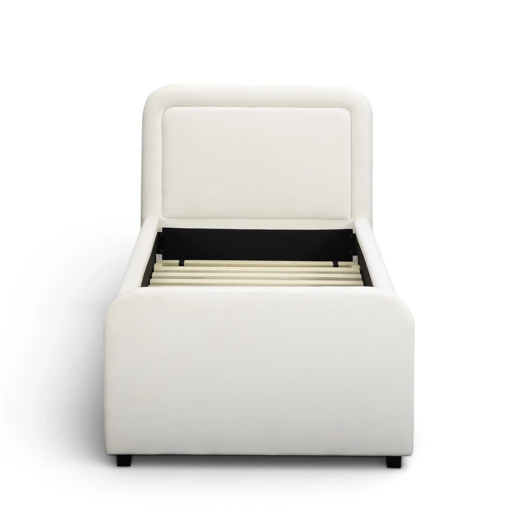 Briella Performance Velvet Trundle Bed in Twin