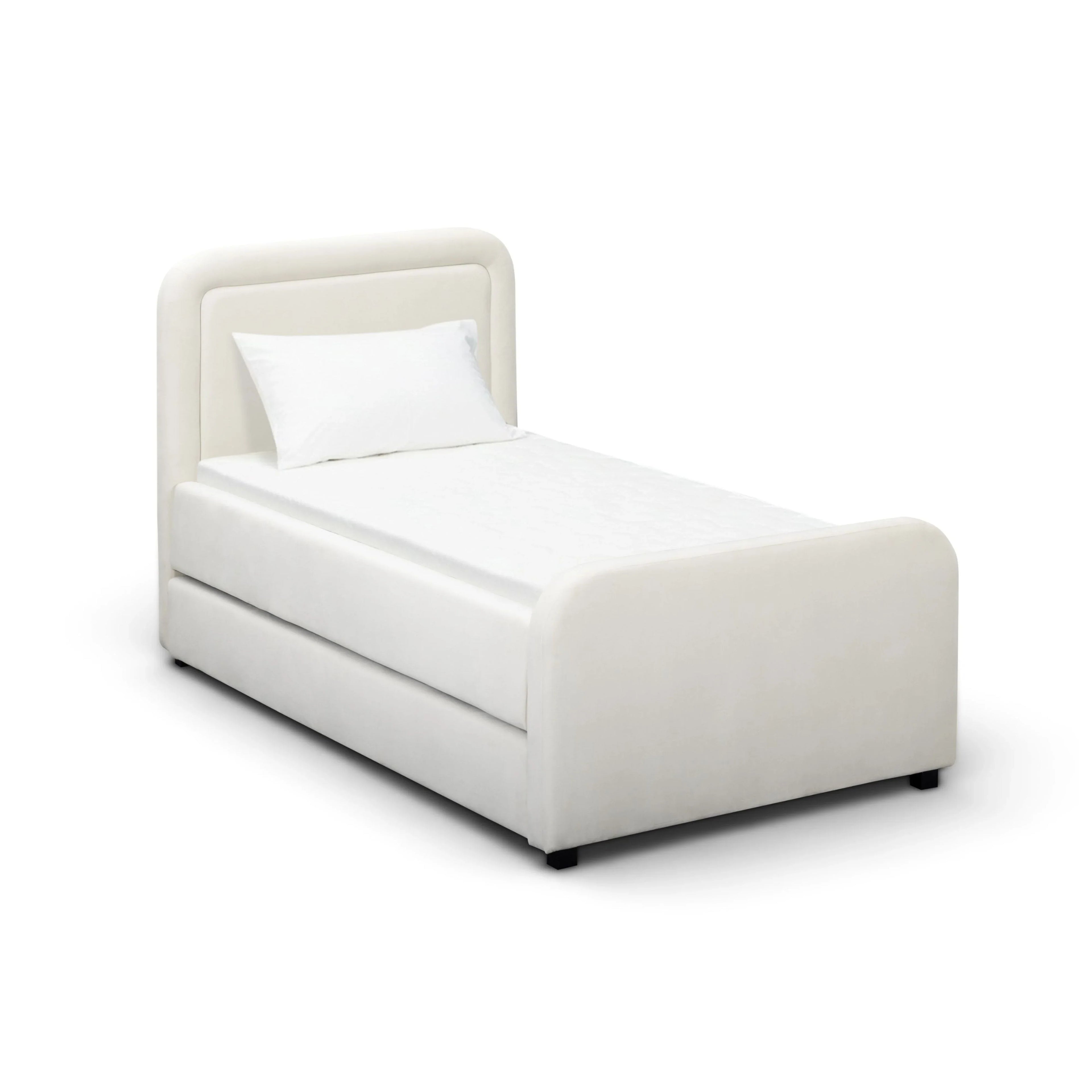 Briella Performance Velvet Trundle Bed in Twin