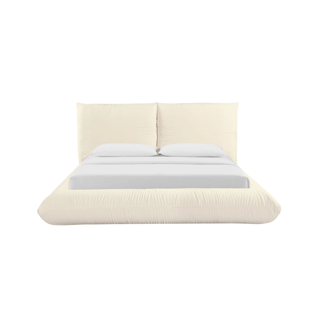 Romp Cream Upcycled Performance Linen Bed