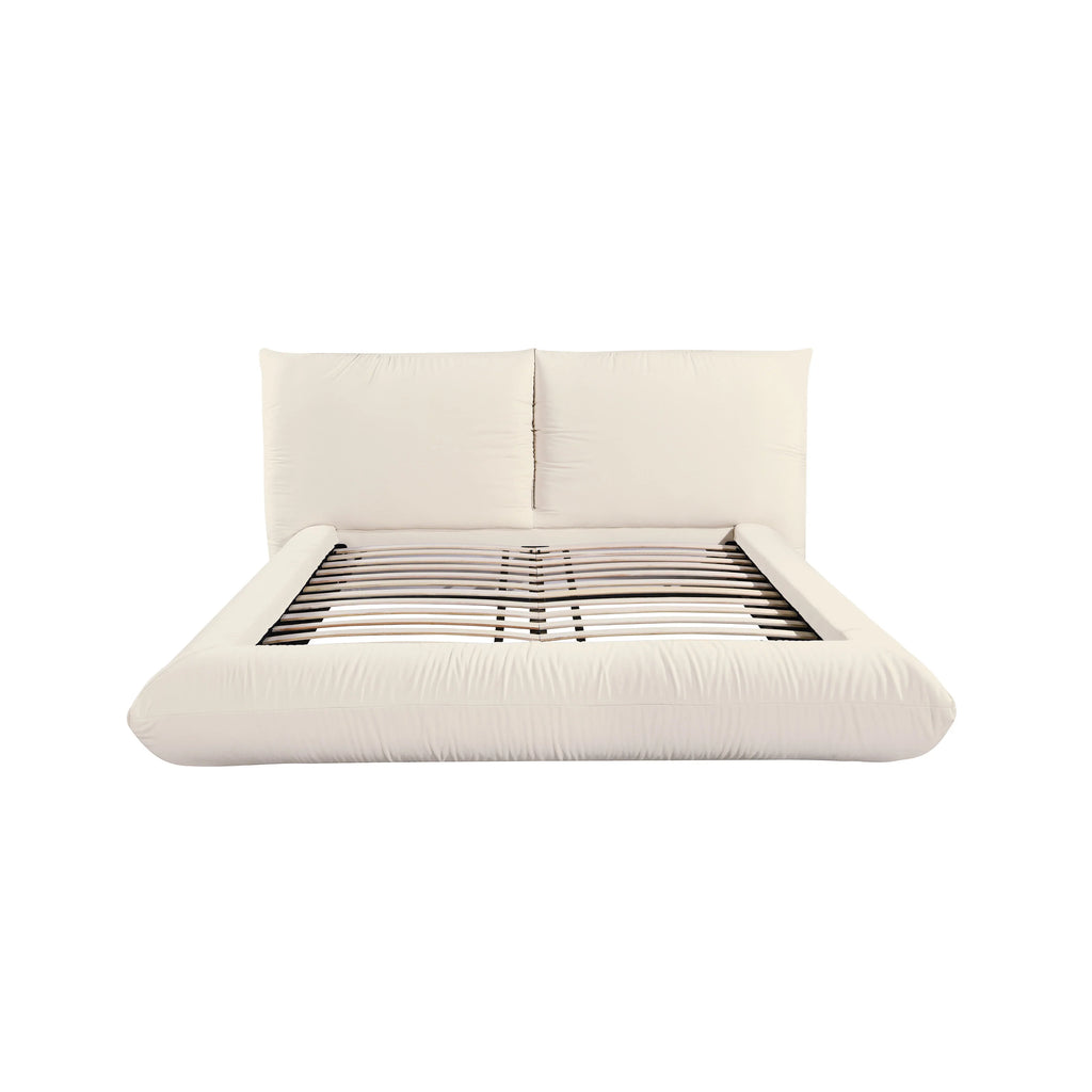 Romp Cream Upcycled Performance Linen Bed
