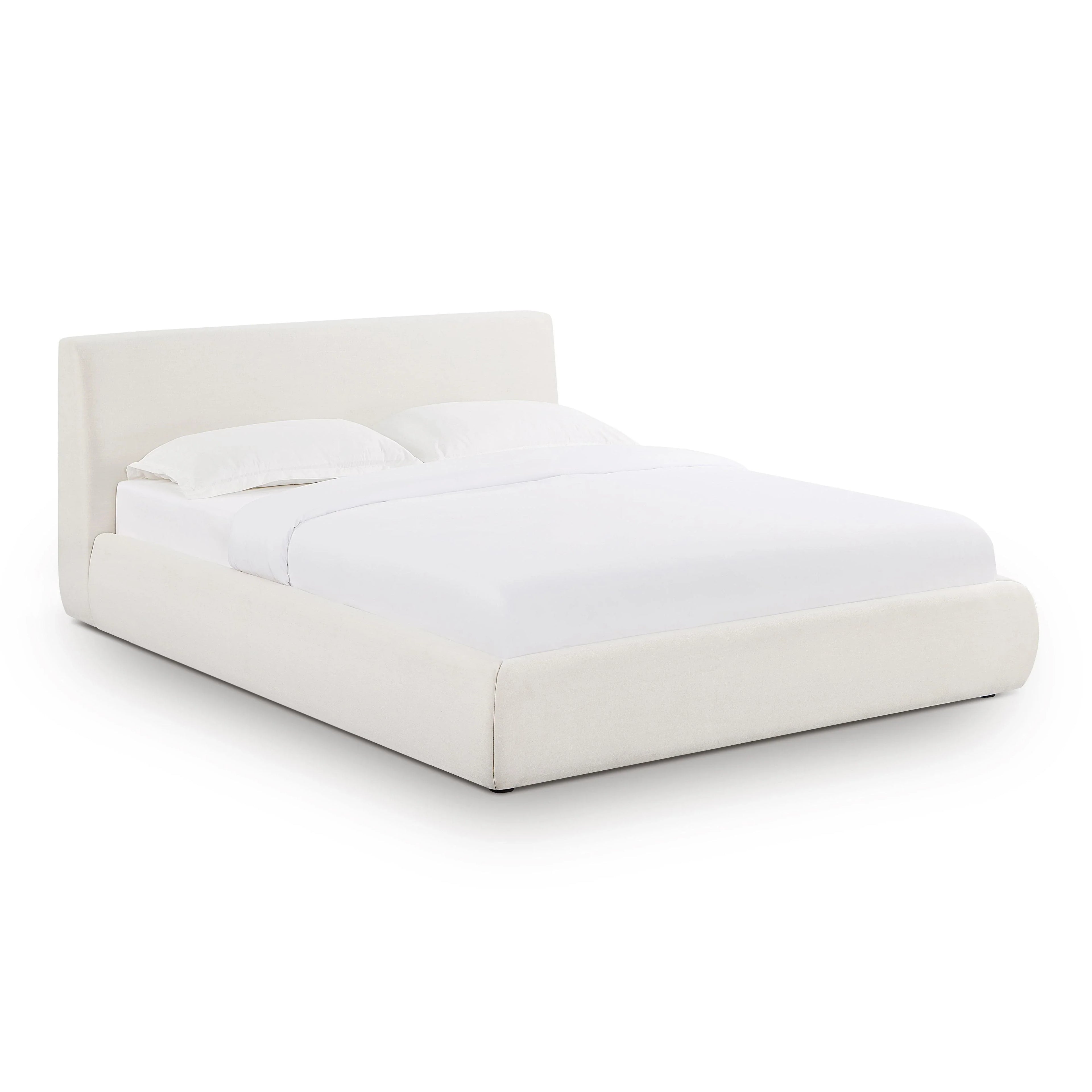 Isla Cream Upcycled Performance Linen Bed