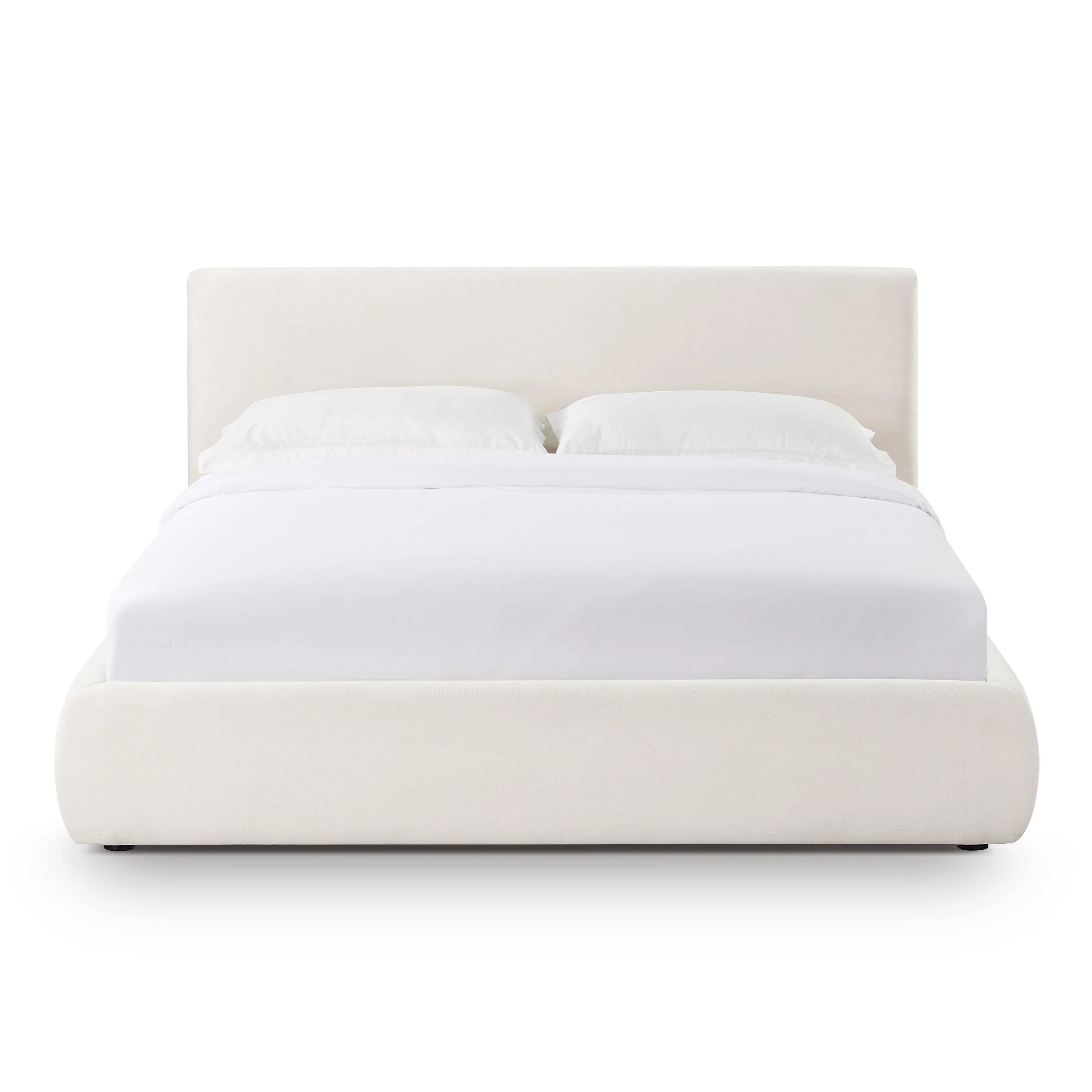 Isla Cream Upcycled Performance Linen Bed