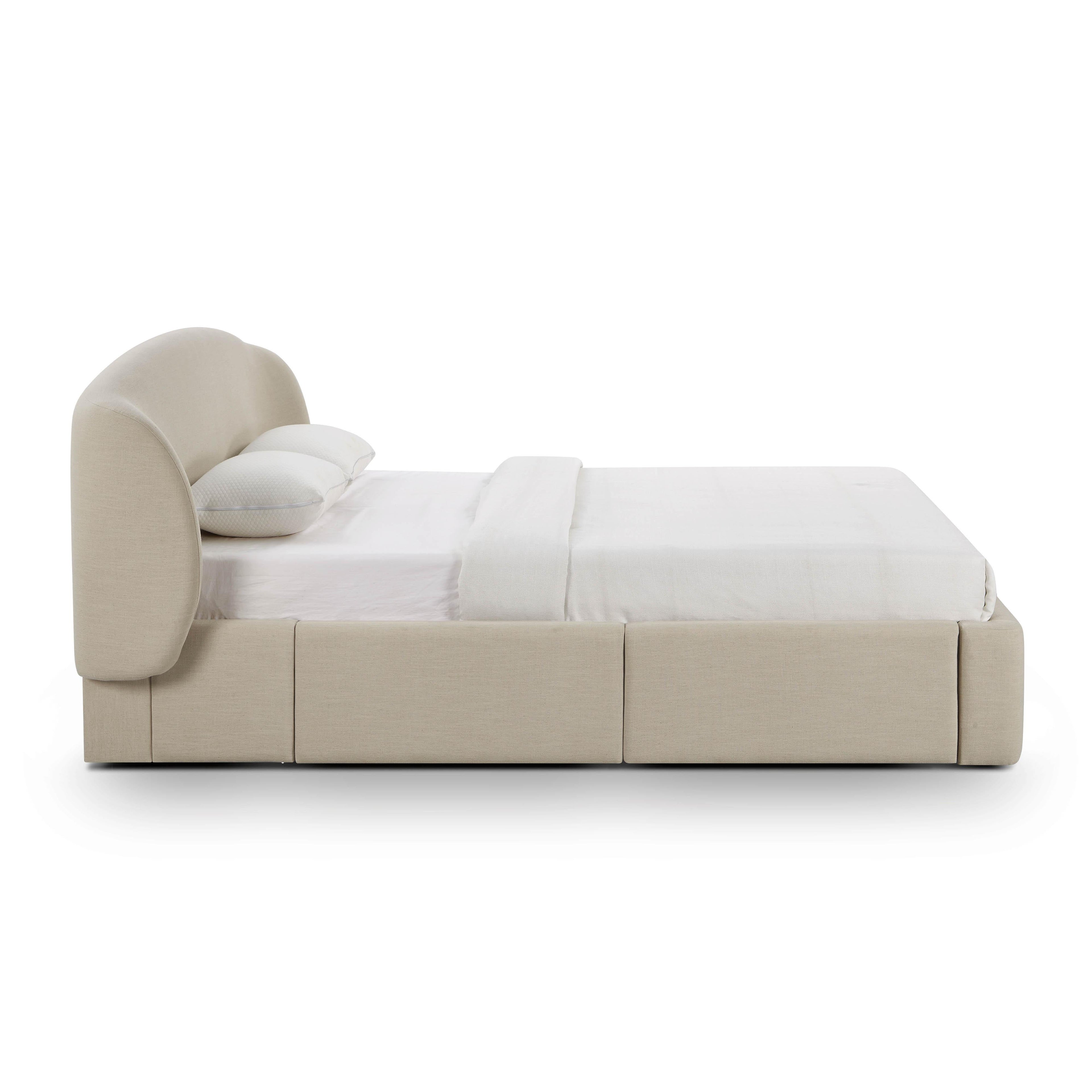 Corey Upcycled Performance Linen Storage Bed