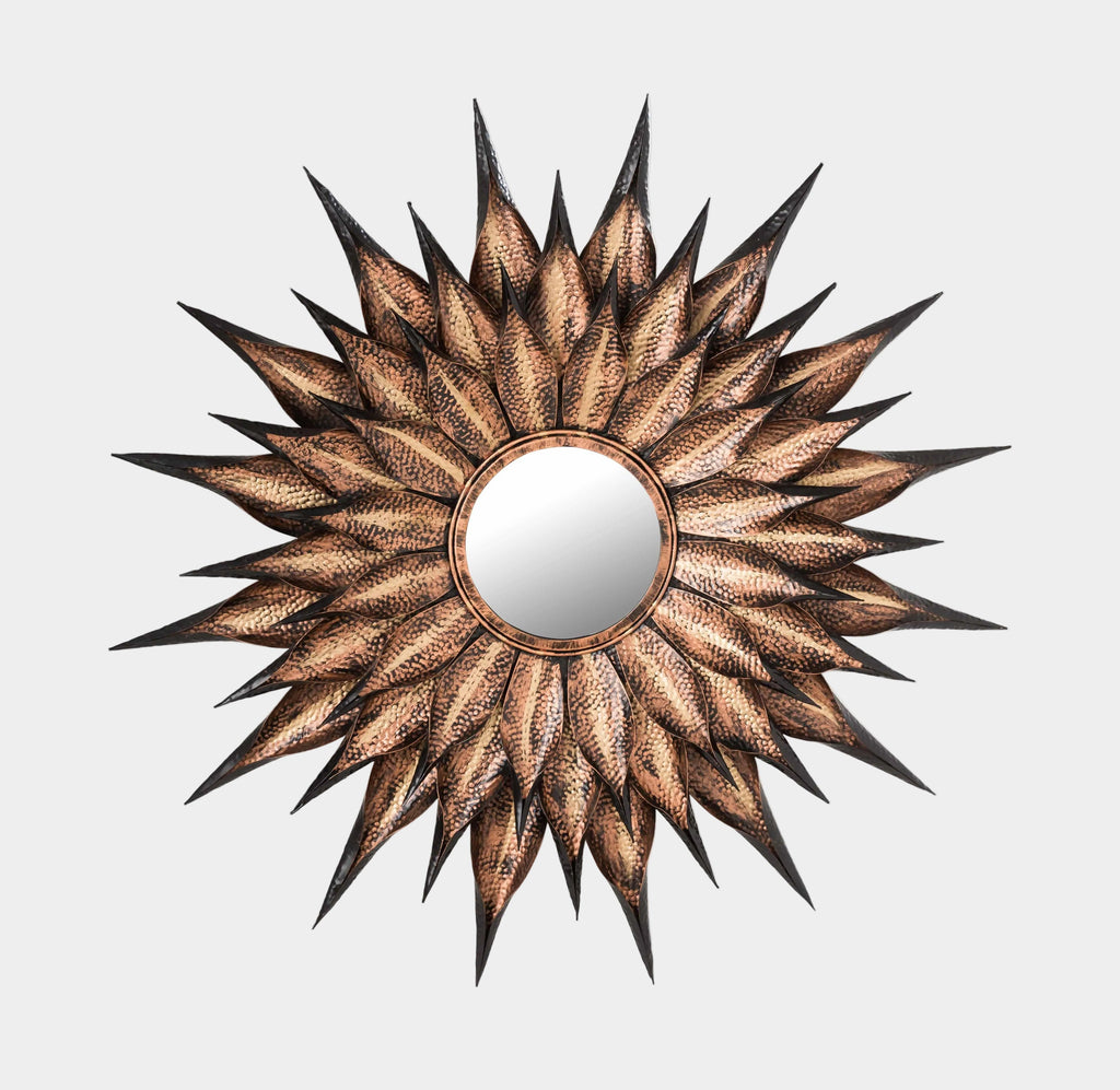 Sunflower 36" Antique Wall Mirror