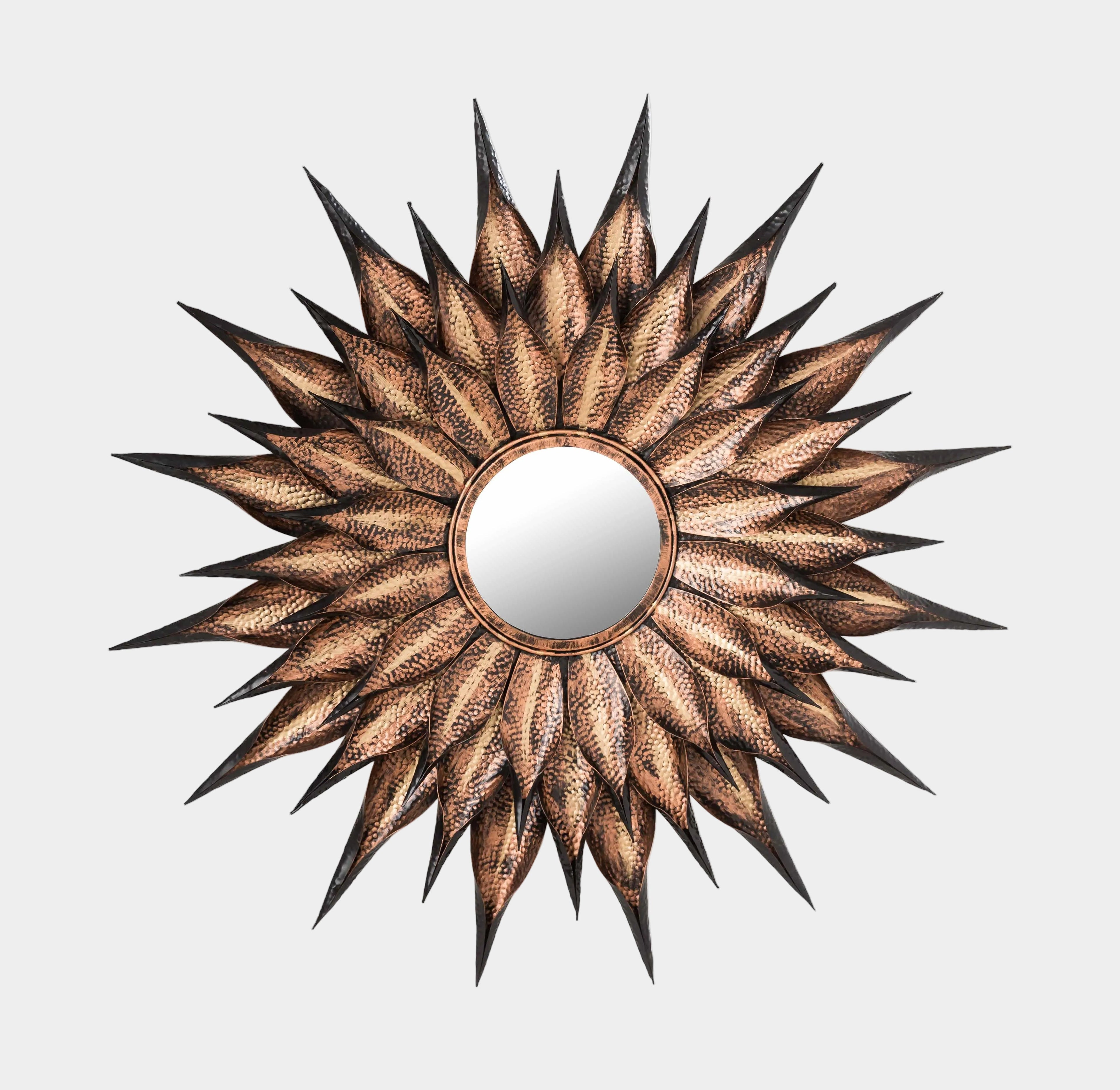 Sunflower 36" Antique Wall Mirror