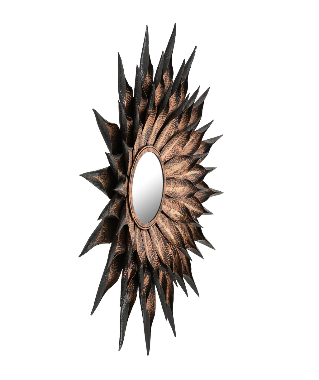 Sunflower 36" Antique Wall Mirror