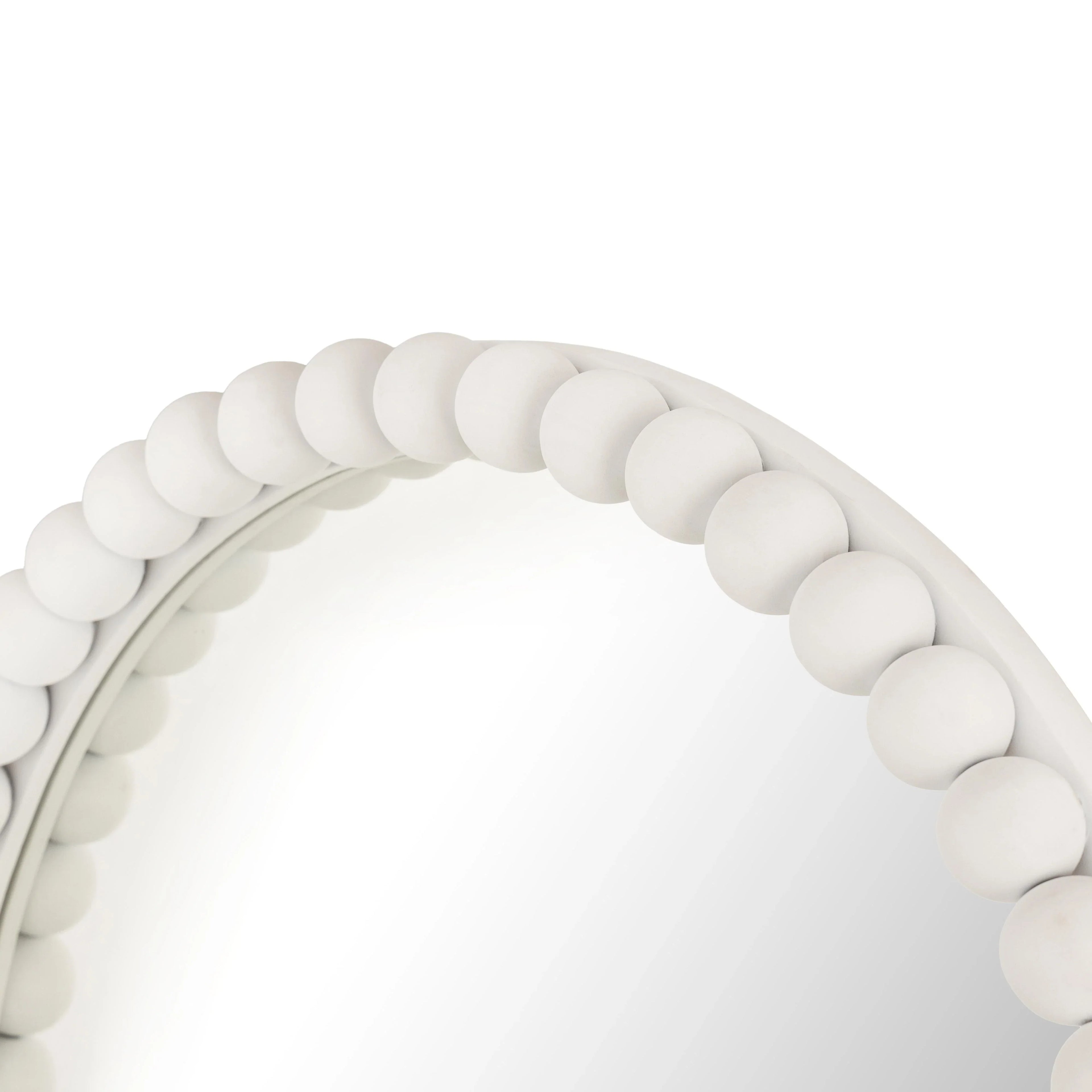 Baria 30" Wooden Round Wall Mirror