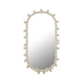Bubbles Ivory Oval Wall Mirror (17"X31.5"-22.6"X42")