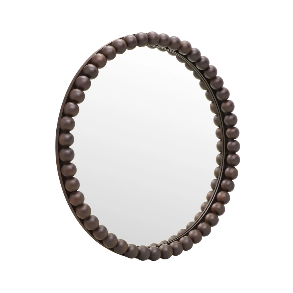 Baria Black Wooden Mirror