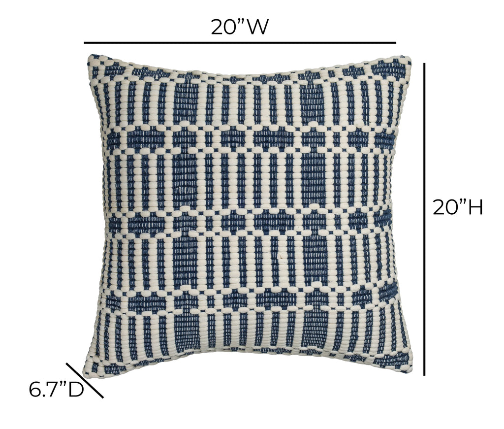 Maresh 20" Square Woven Throw Pillow