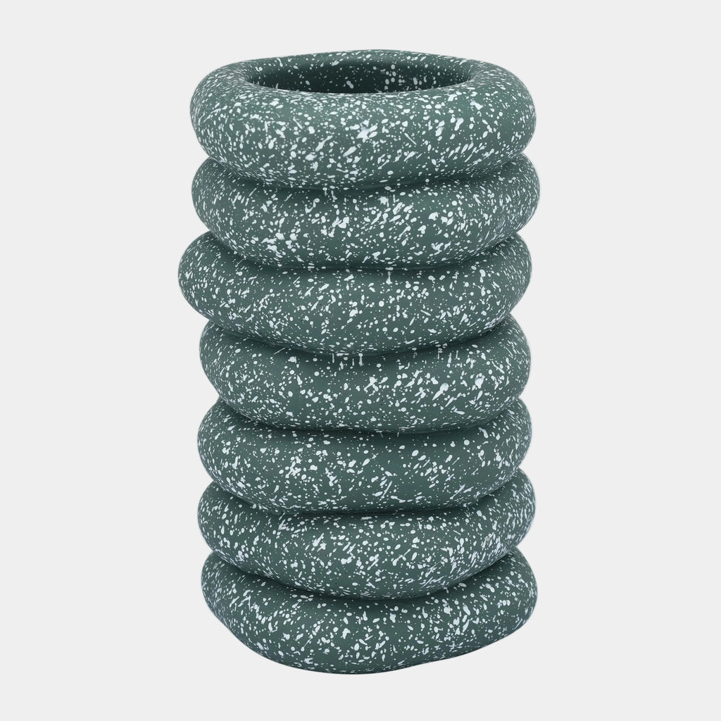 Gabby Speckled Cairn Vase