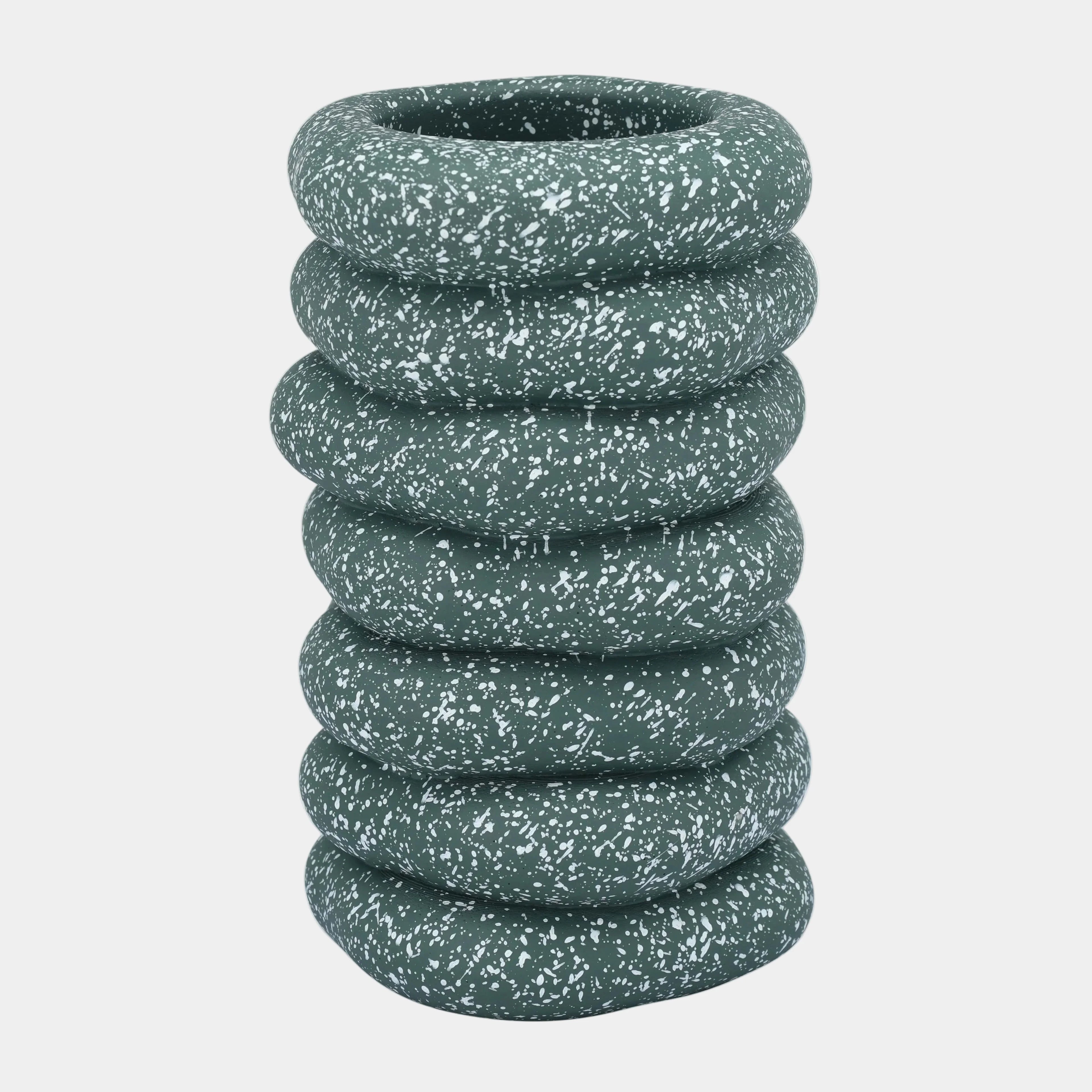 Gabby Speckled Cairn Vase