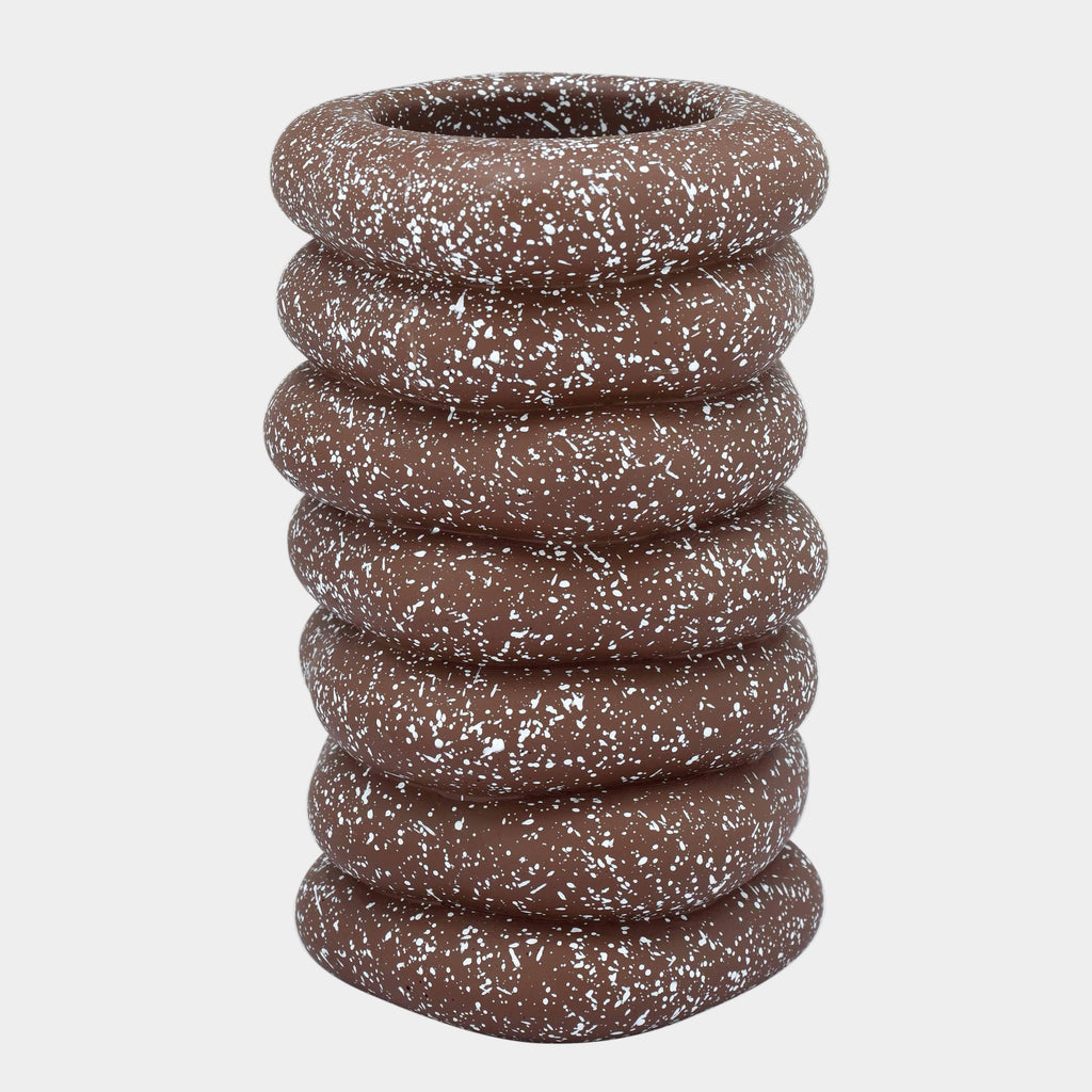 Gabby Speckled Cairn Vase