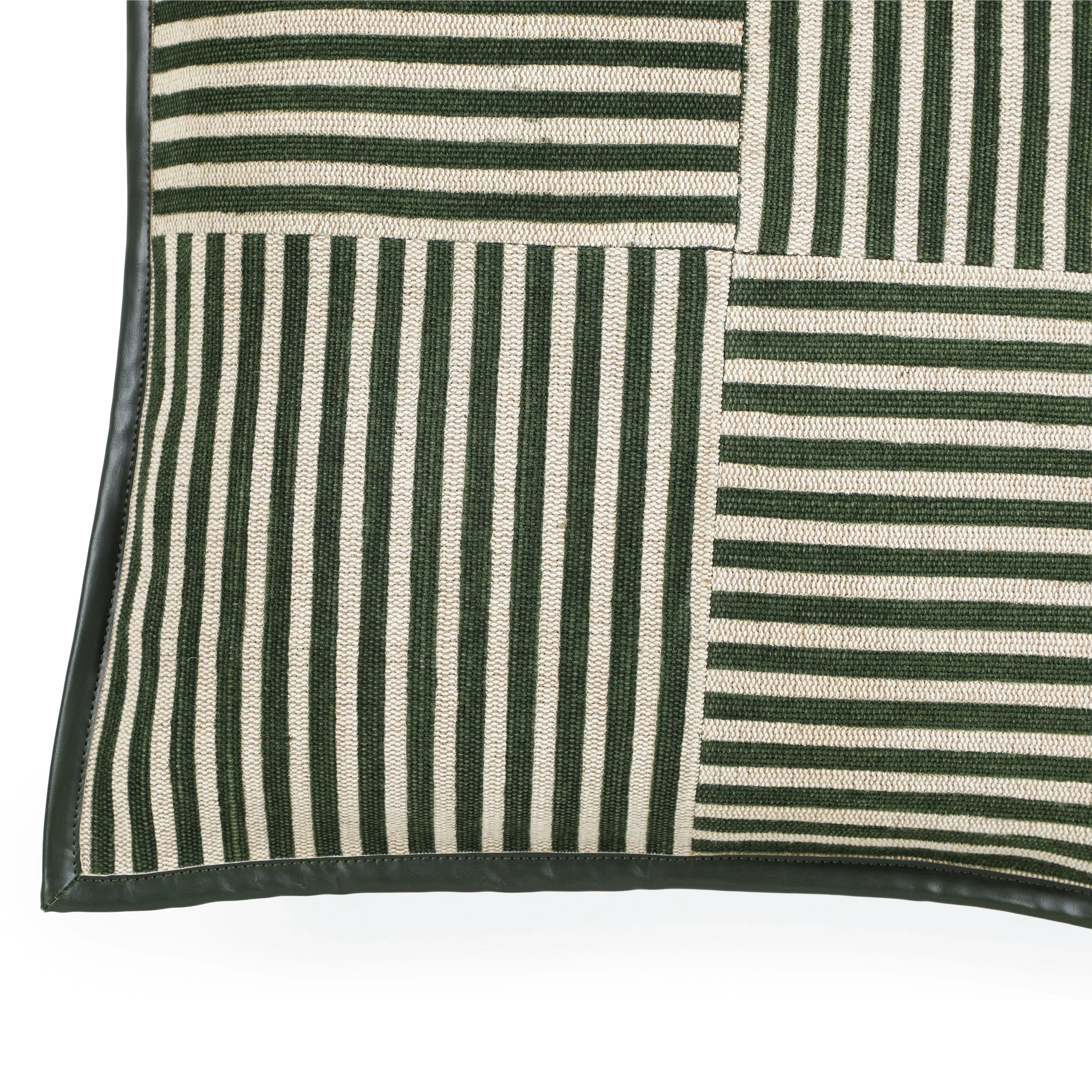 Kora 20" Cotton Jute Contract-Grade Throw Pillow