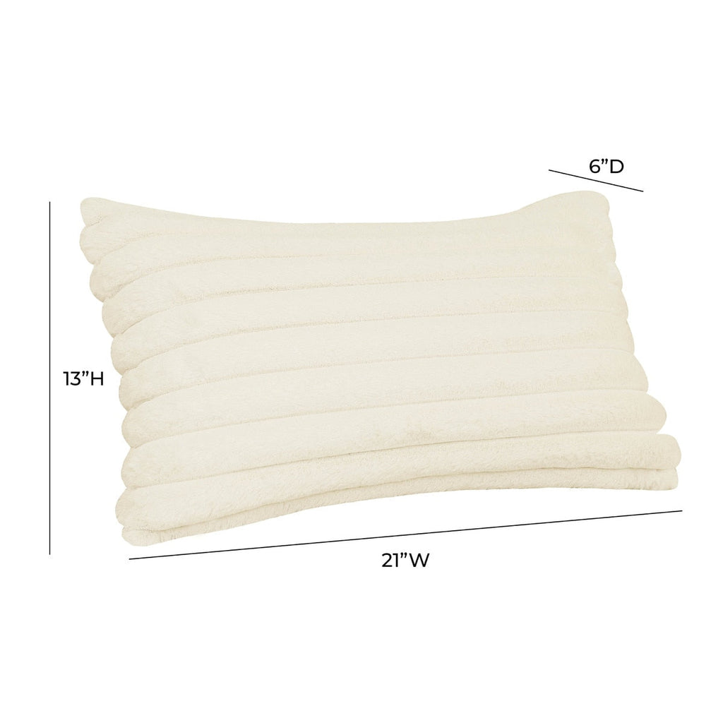 Furry  Vegan Fur Rectangular Accent Pillow