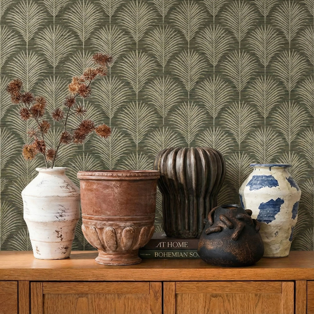 Visha Roped Dark Terracotta Decorative Vase
