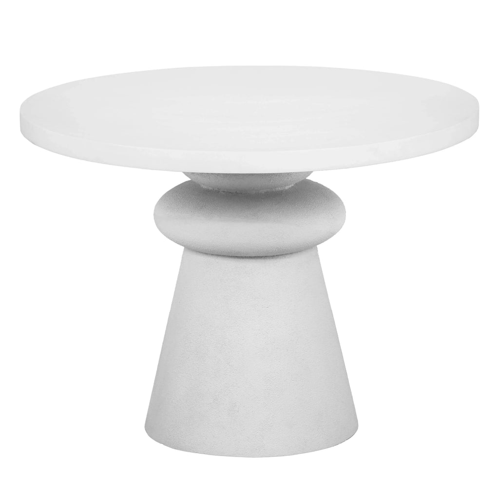 Lupita 42" White Round Dinette Table