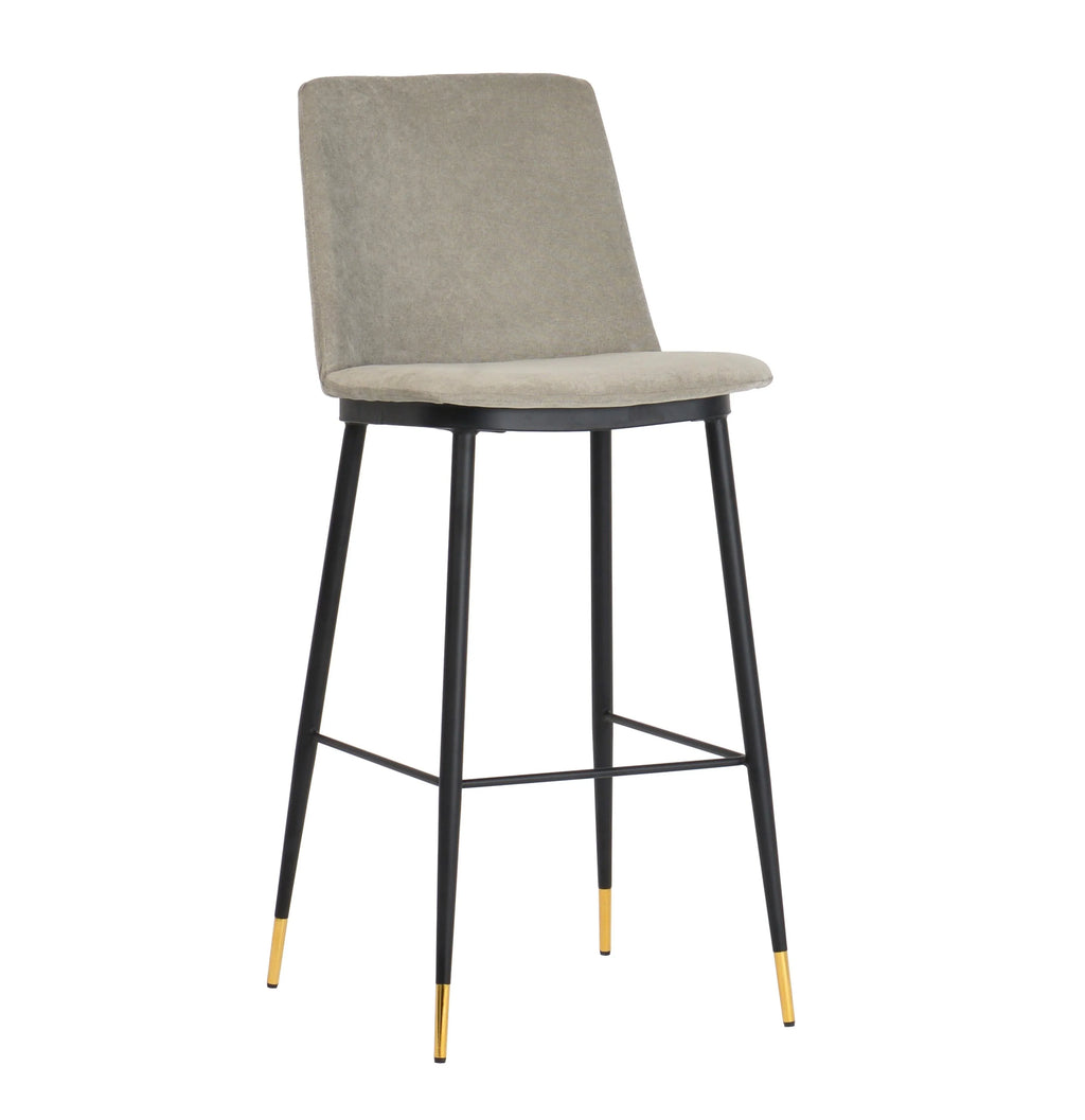 Evora Velvet Counter Stool - Set of 2
