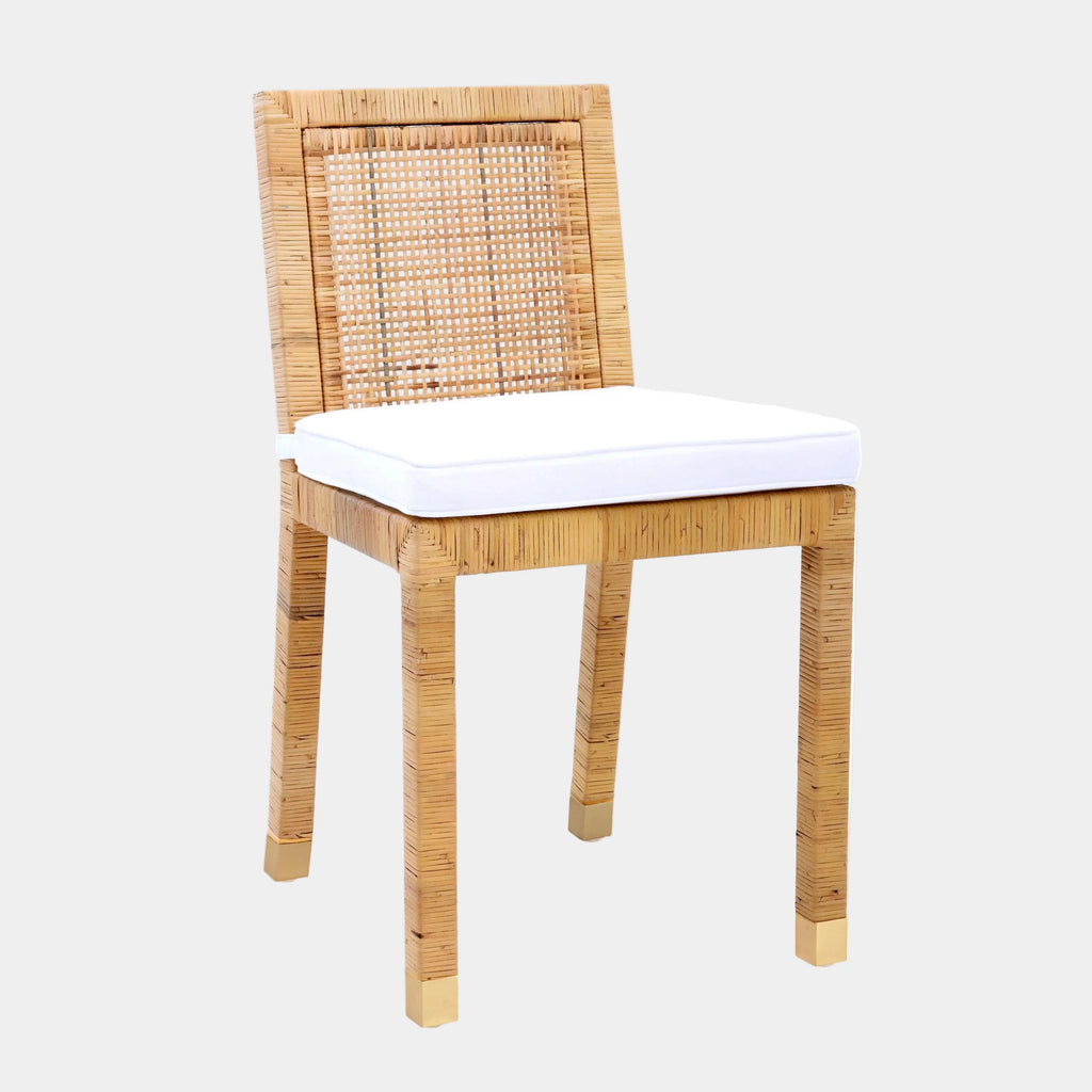 Amara Rattan Performance Fabric Dining Chair