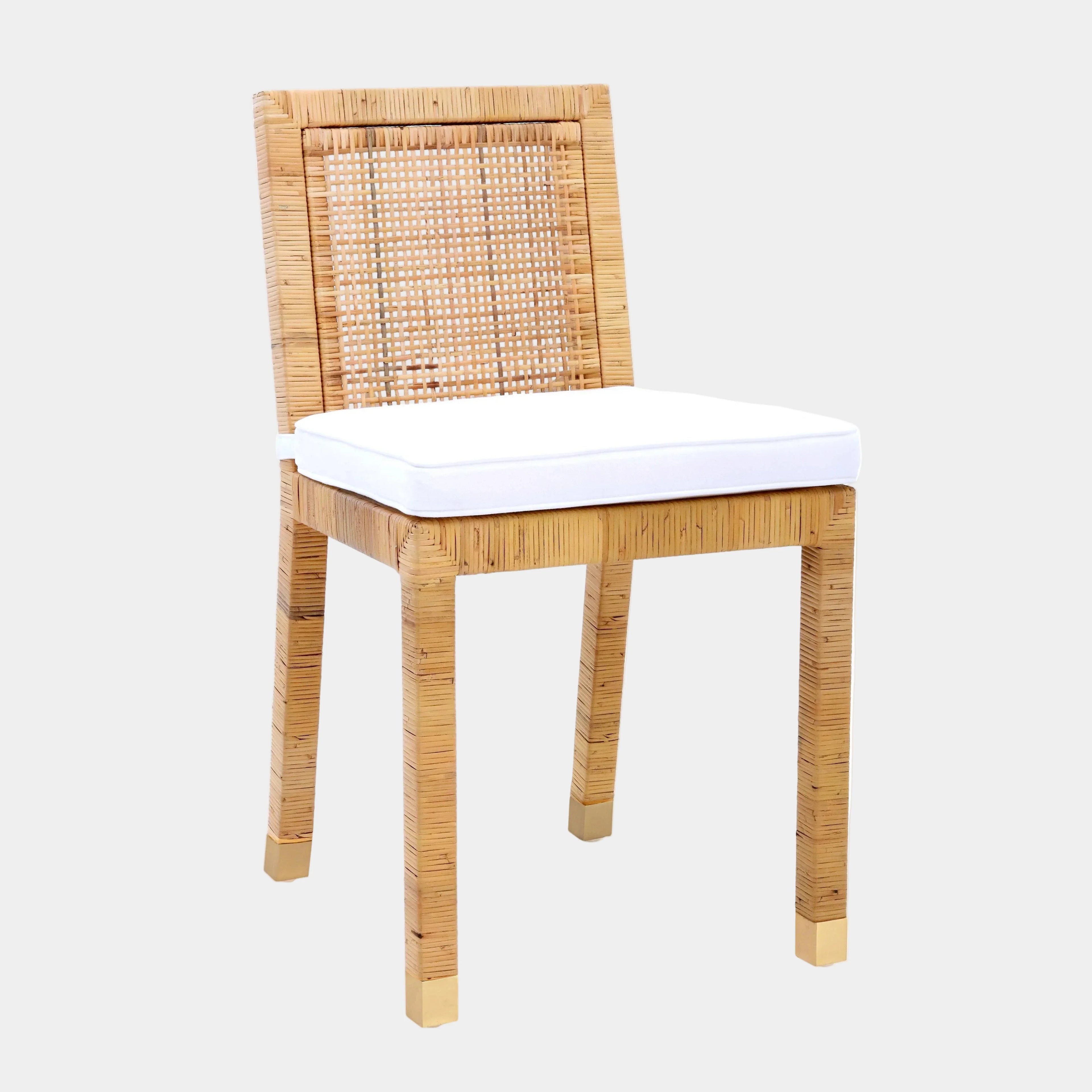 Amara Rattan Performance Fabric Dining Chair