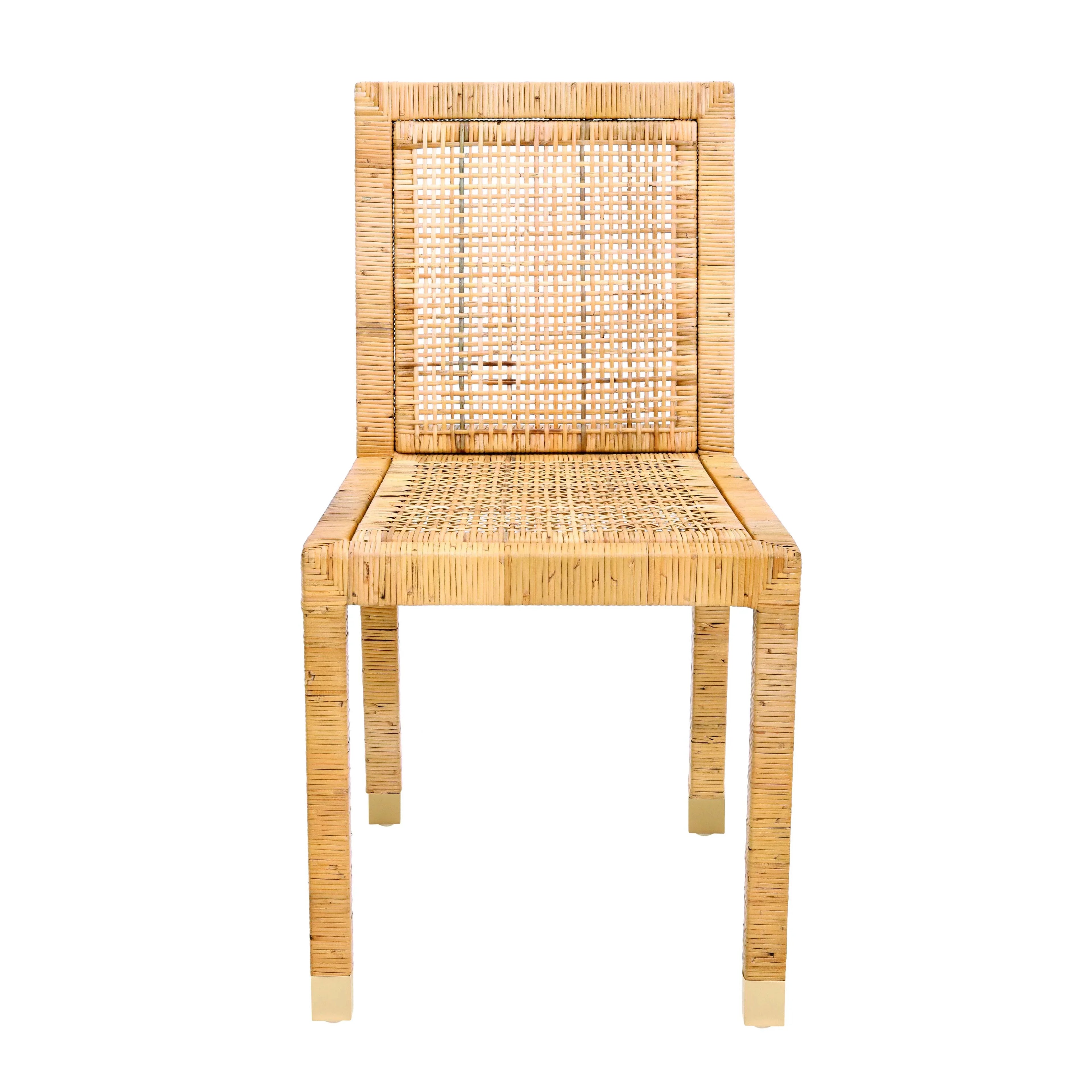 Amara Rattan Performance Fabric Dining Chair