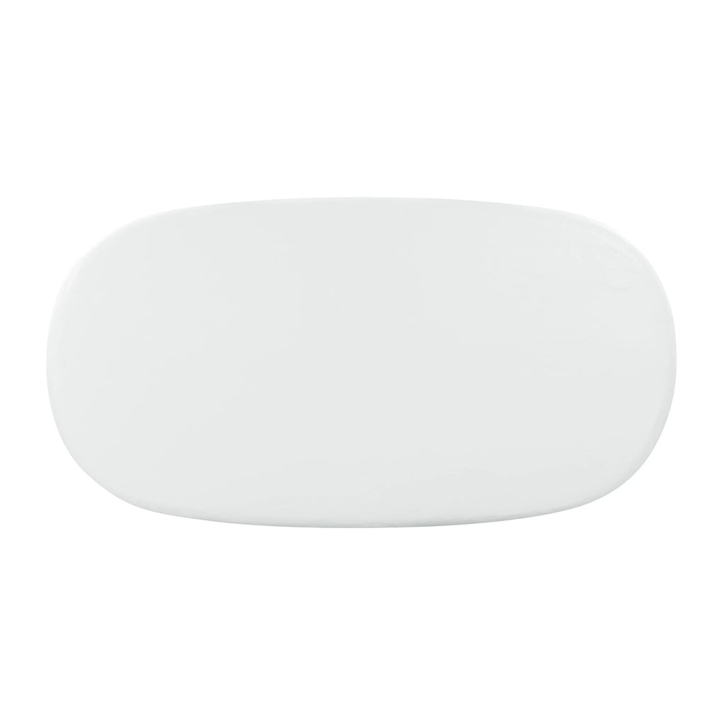 Elika 80" Faux Plaster Indoor / Outdoor Oval Dining Table