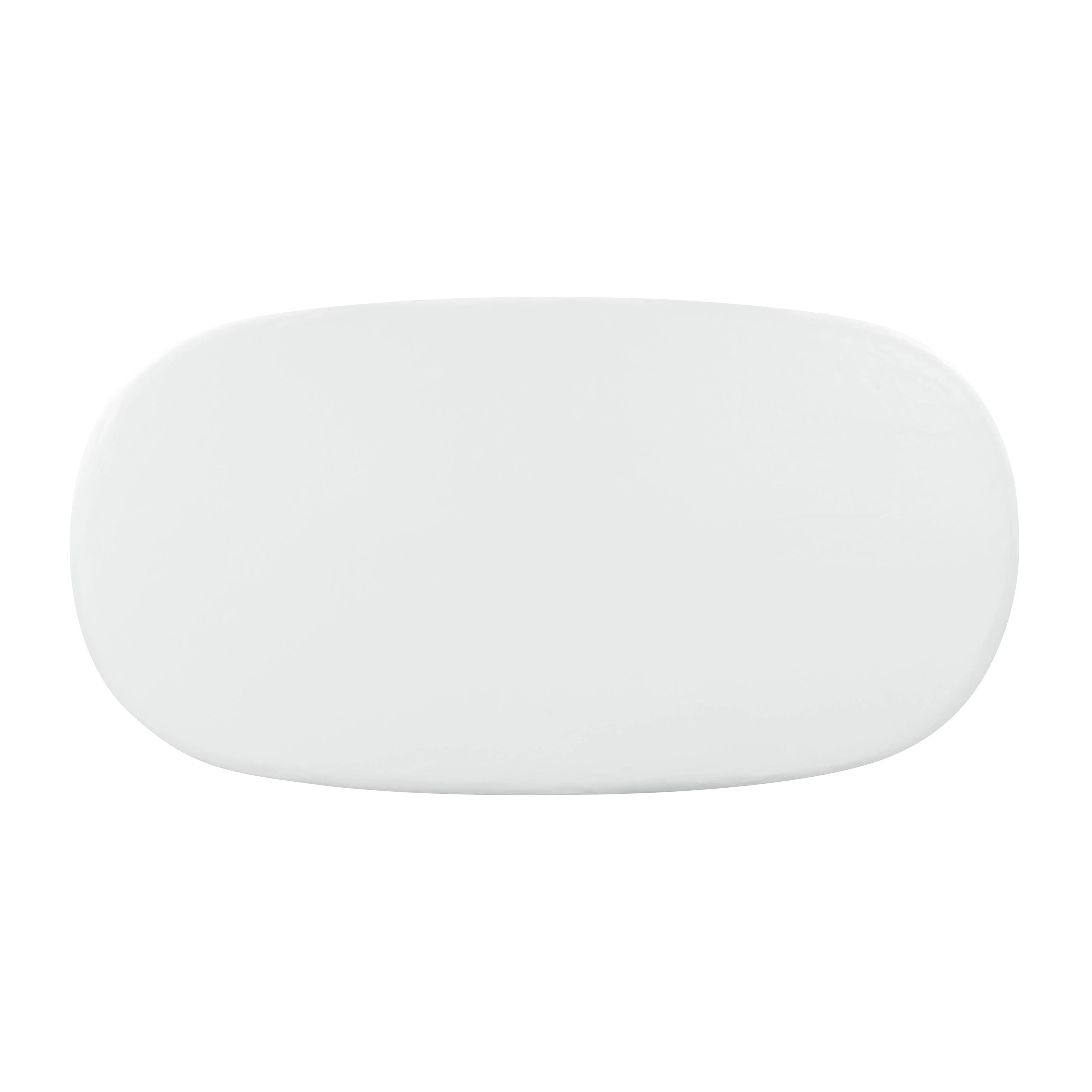 Elika 80" Faux Plaster Indoor / Outdoor Oval Dining Table