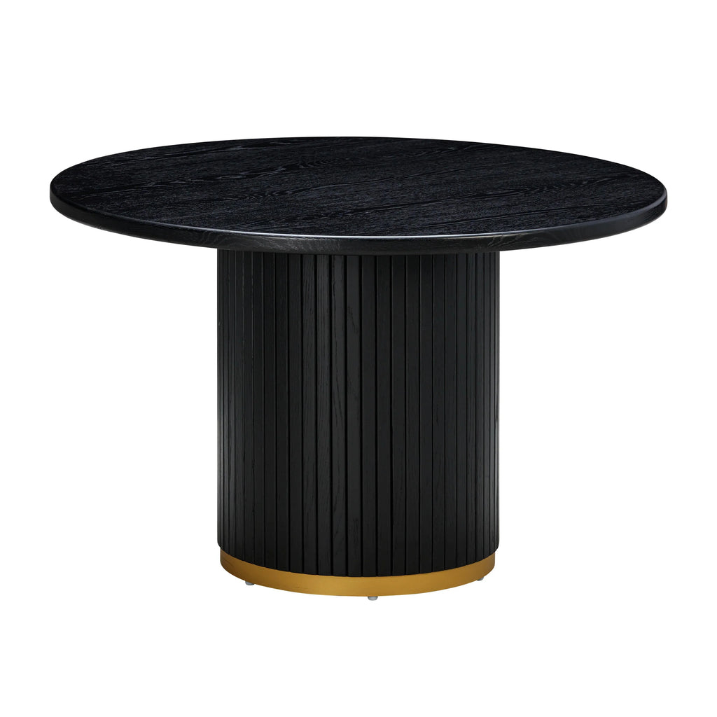 Chelsea 47" Oak Wood Round Dining Table