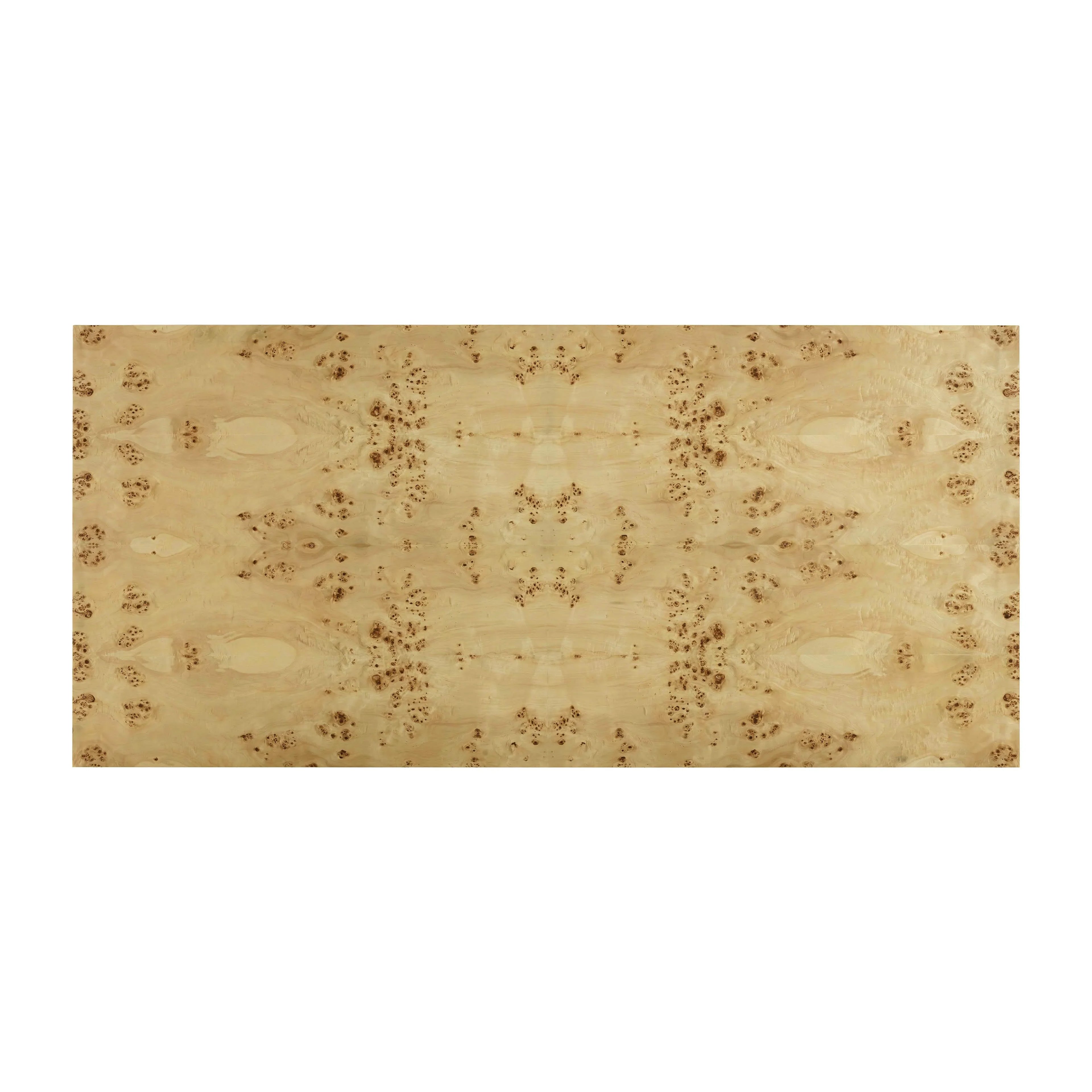 Brandyss 90" Natural Burl Rectangular Dining Table
