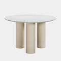 Parcino 47" Faux Terrazzo Concrete Indoor/Outdoor Round Dining Table