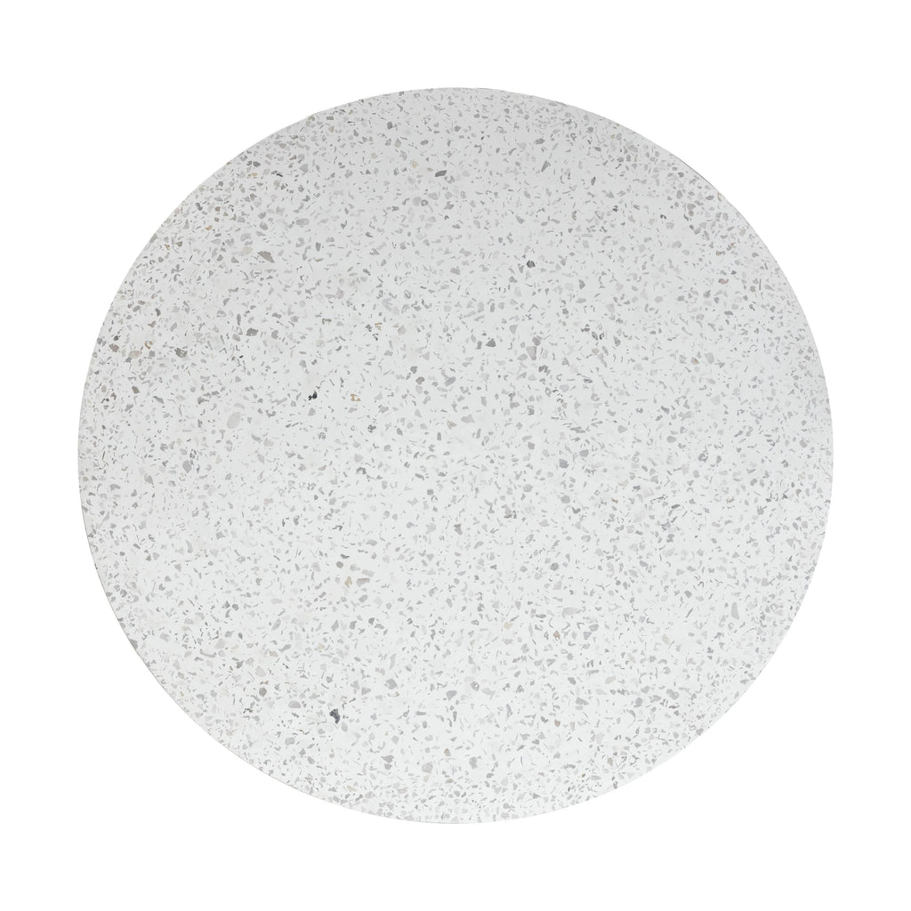 Parcino 47" Faux Terrazzo Concrete Indoor/Outdoor Round Dining Table