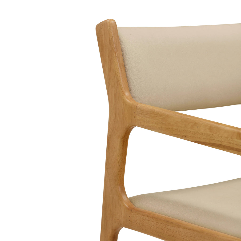 Ari Cream Performance Vegan Leather Dining Chair - Set of 2