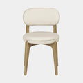 Carnation Cream Performance Vegan Leather Dining Chair