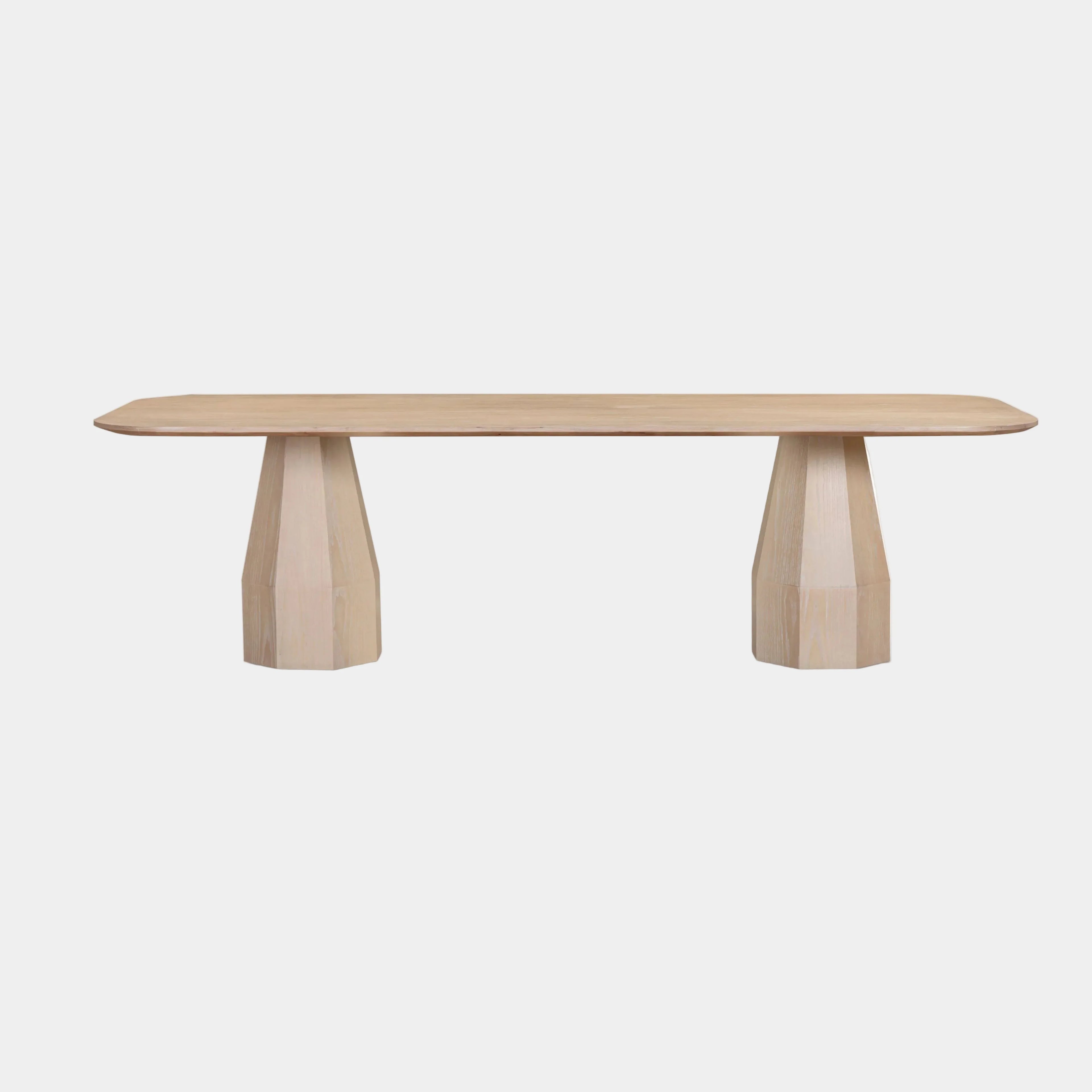 Brocha 106" Ash Wood Rectangular Dining Table