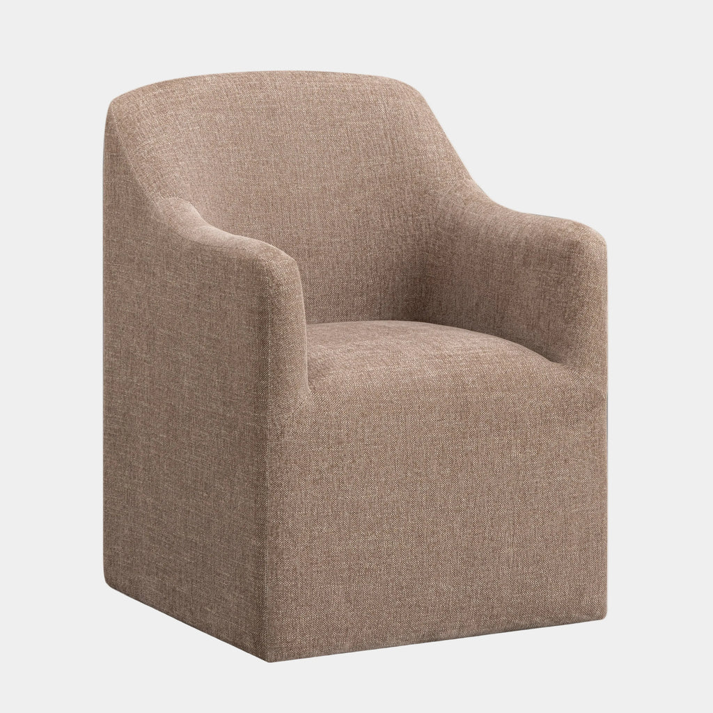 Helena Tall Textured Weave Performance Fabric Dining Chair