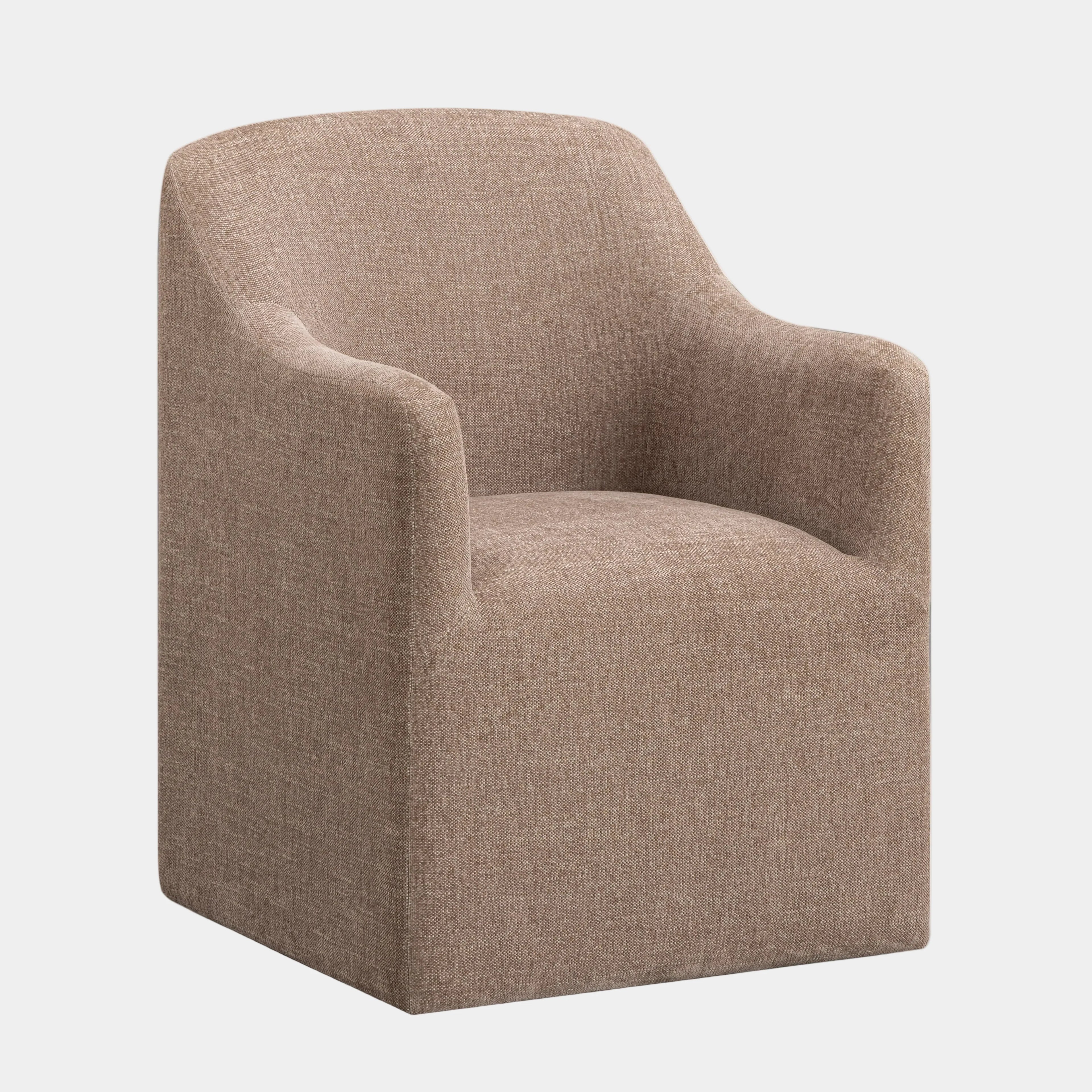 Helena Tall Textured Weave Performance Fabric Dining Chair