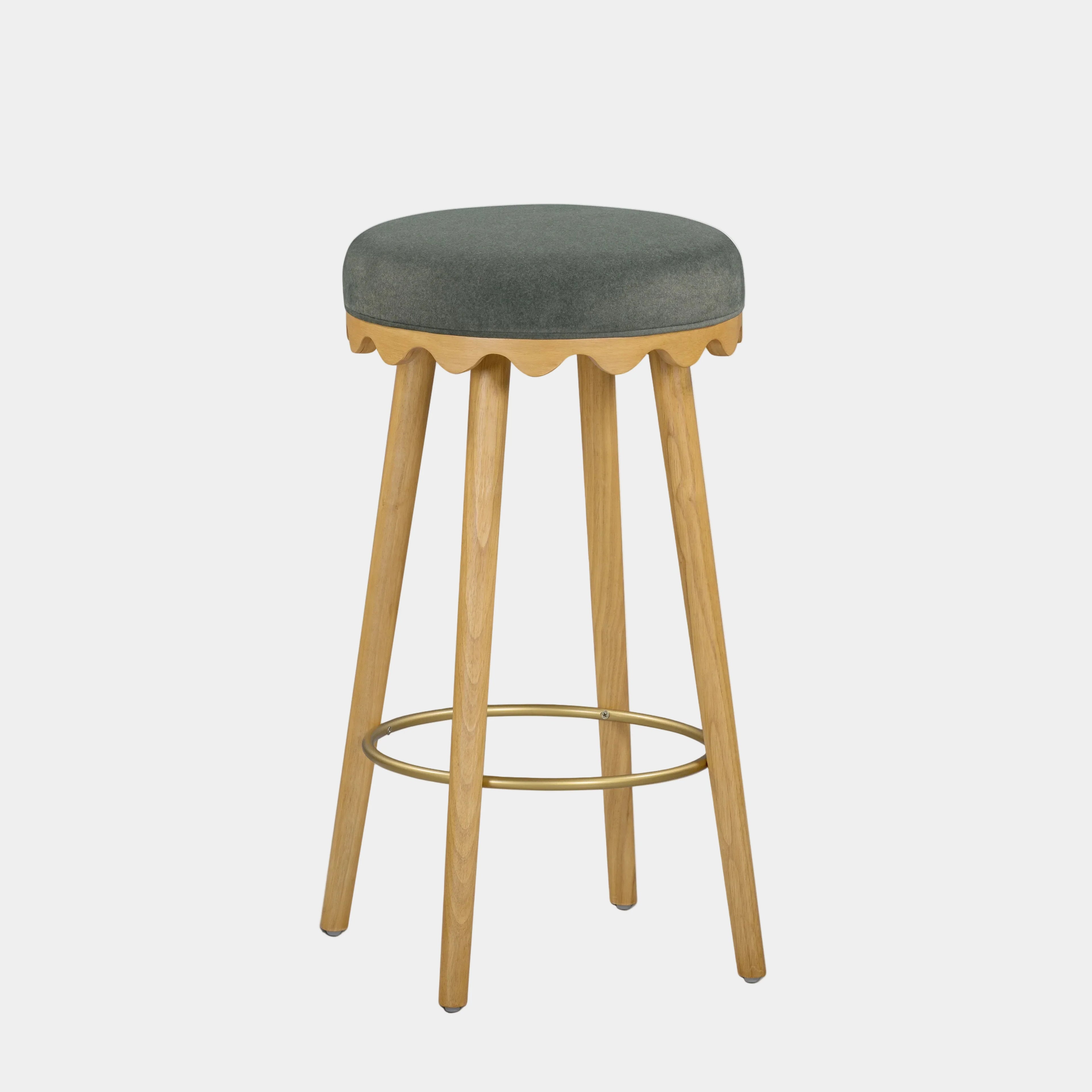 Oodle Performance Vegan Mohair Stool