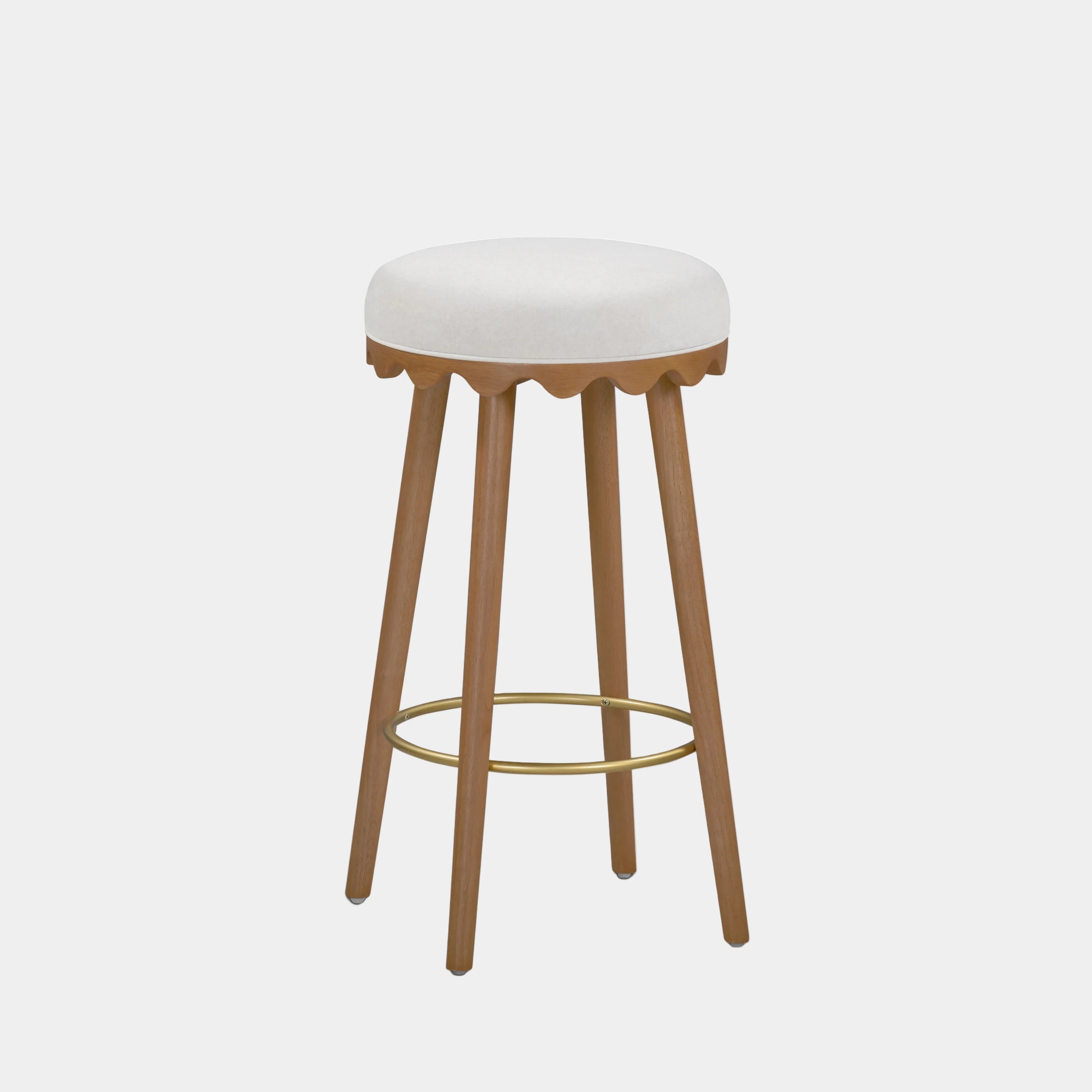 Oodle Performance Vegan Mohair Stool