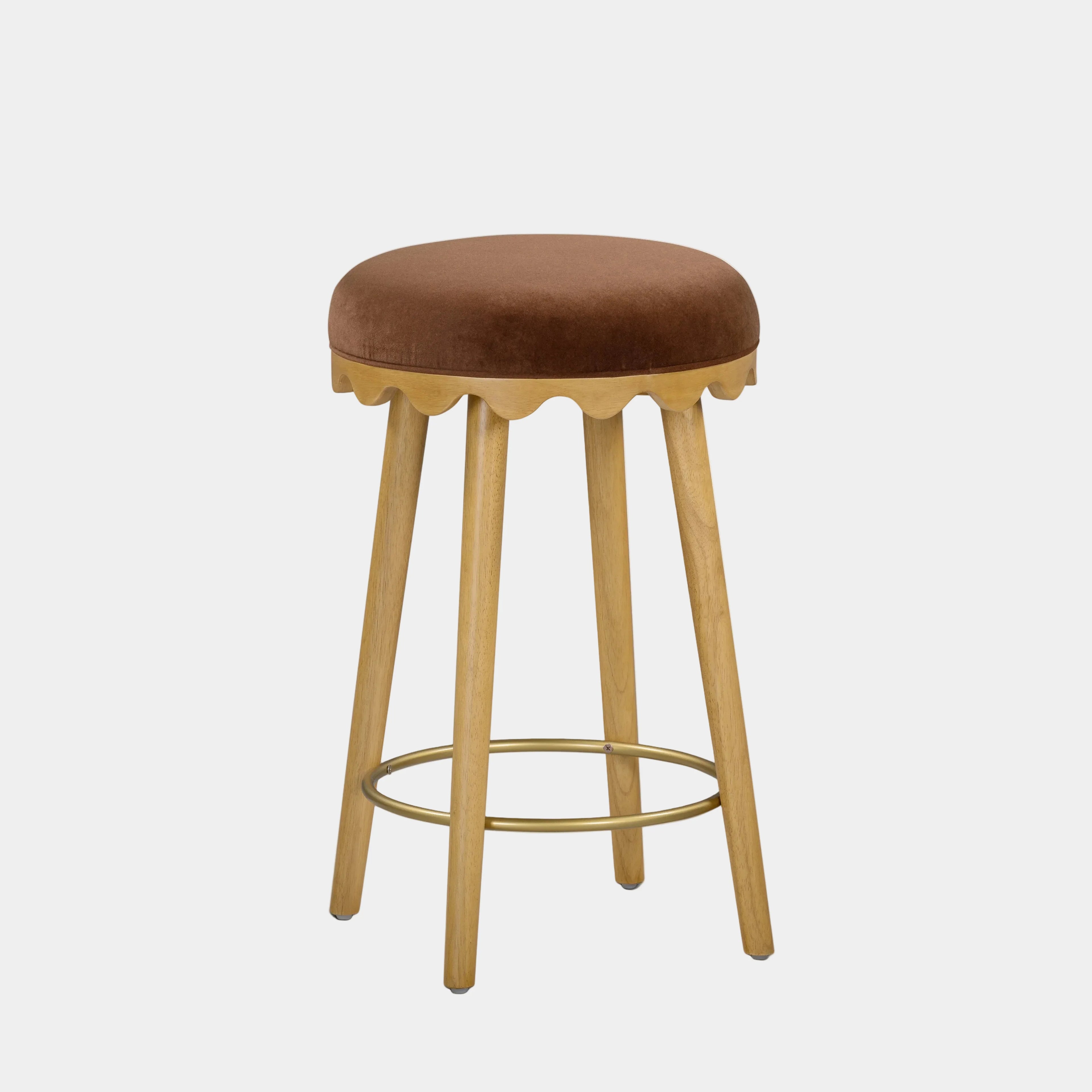 Oodle Performance Vegan Mohair Stool