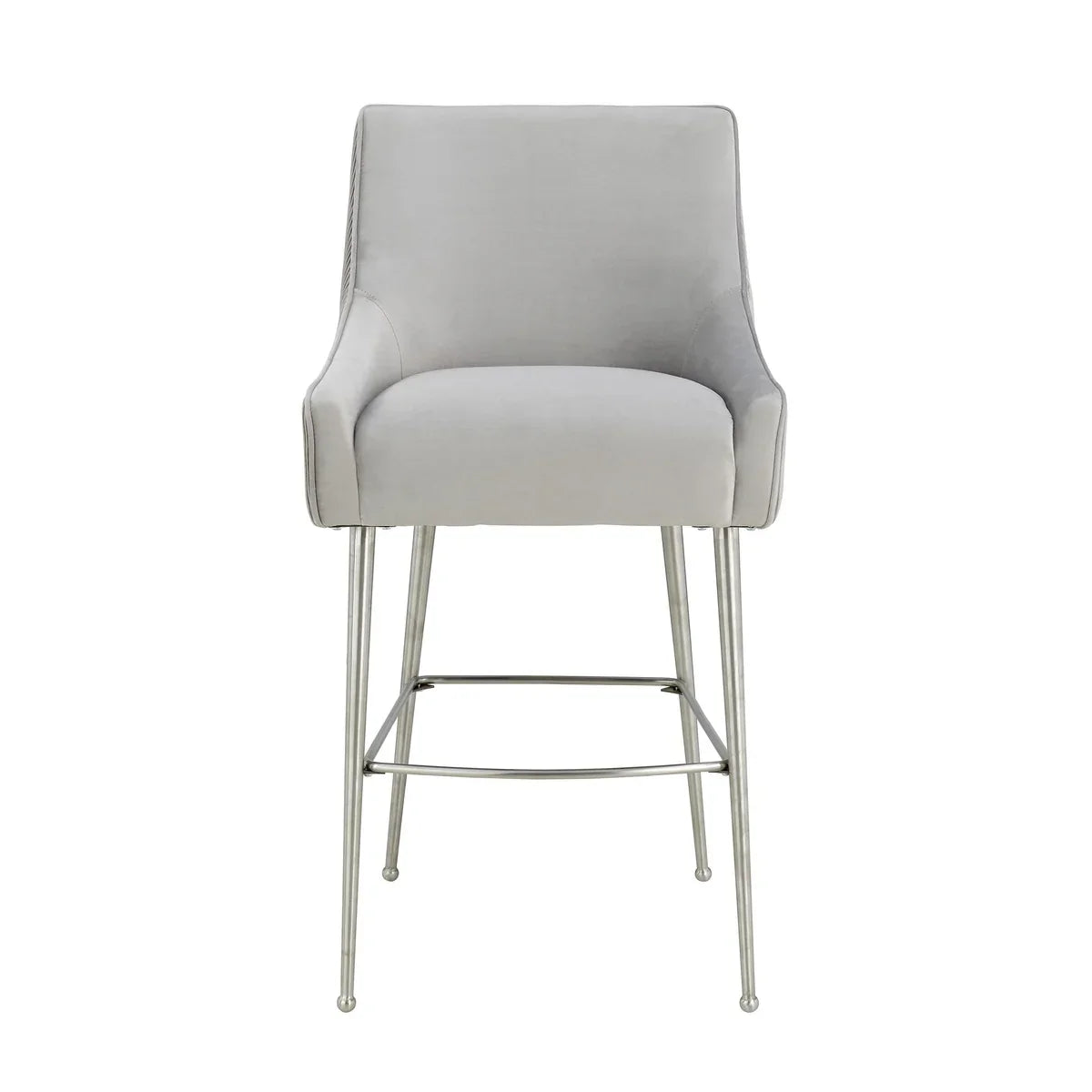 Beatrix Pleated Performance Velvet Stool