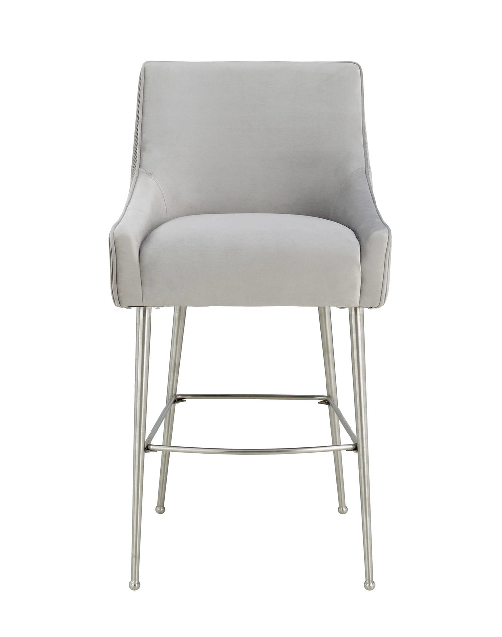 Beatrix Pleated Performance Velvet Stool