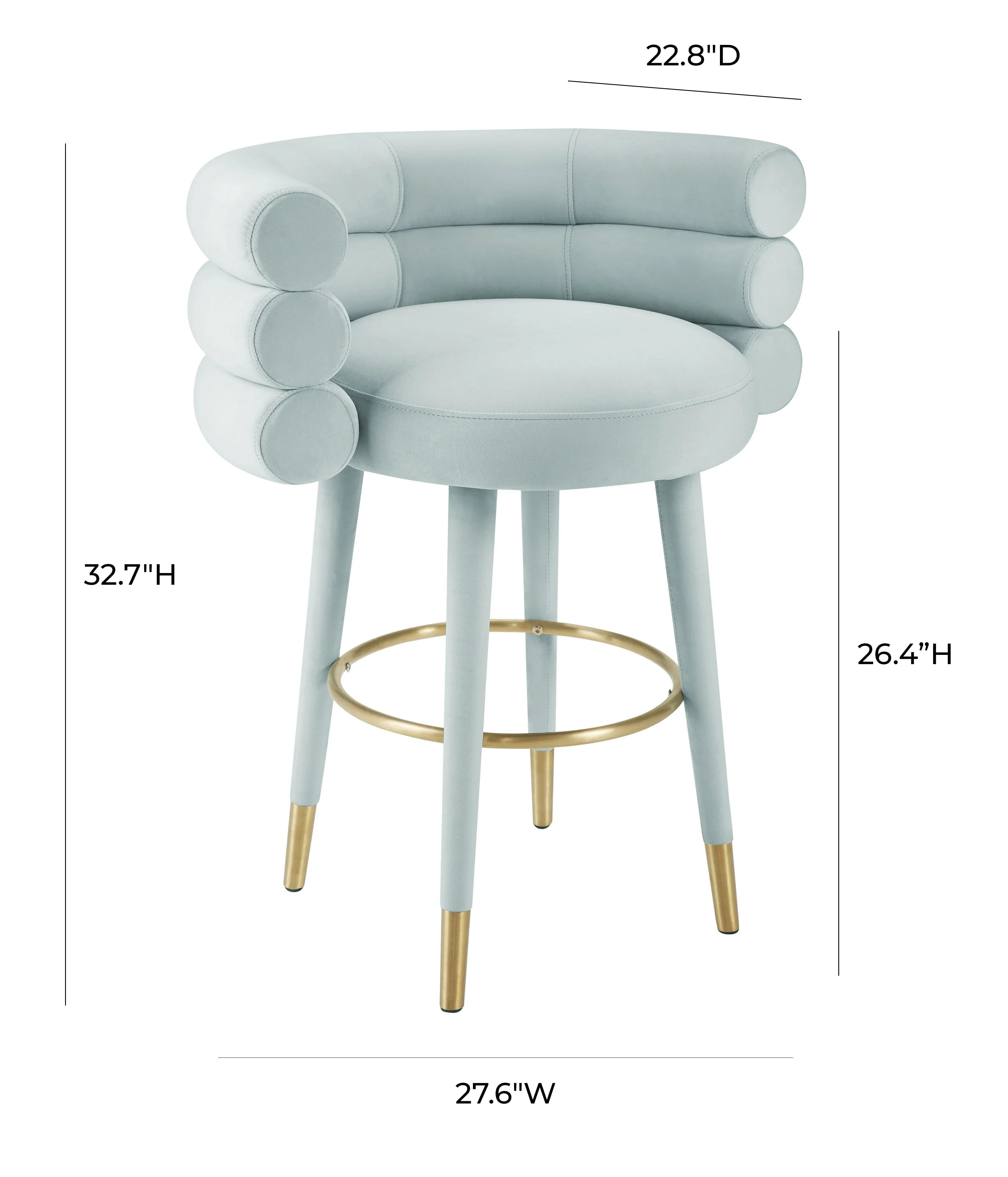 Betty Performance Velvet Stool