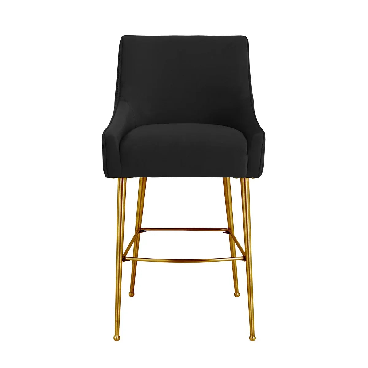 Beatrix Pleated Performance Velvet Stool
