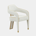 Corralis Cream Performance Linen Dining Chair