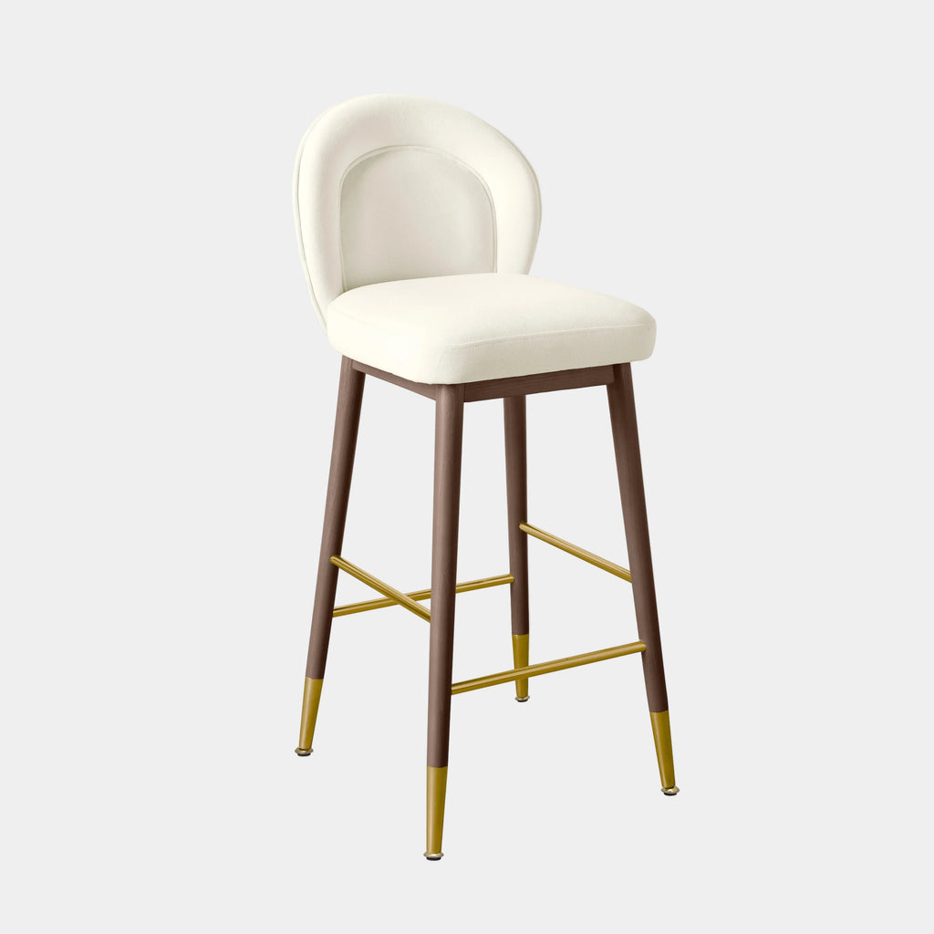 Hailey Performance Velvet Stool