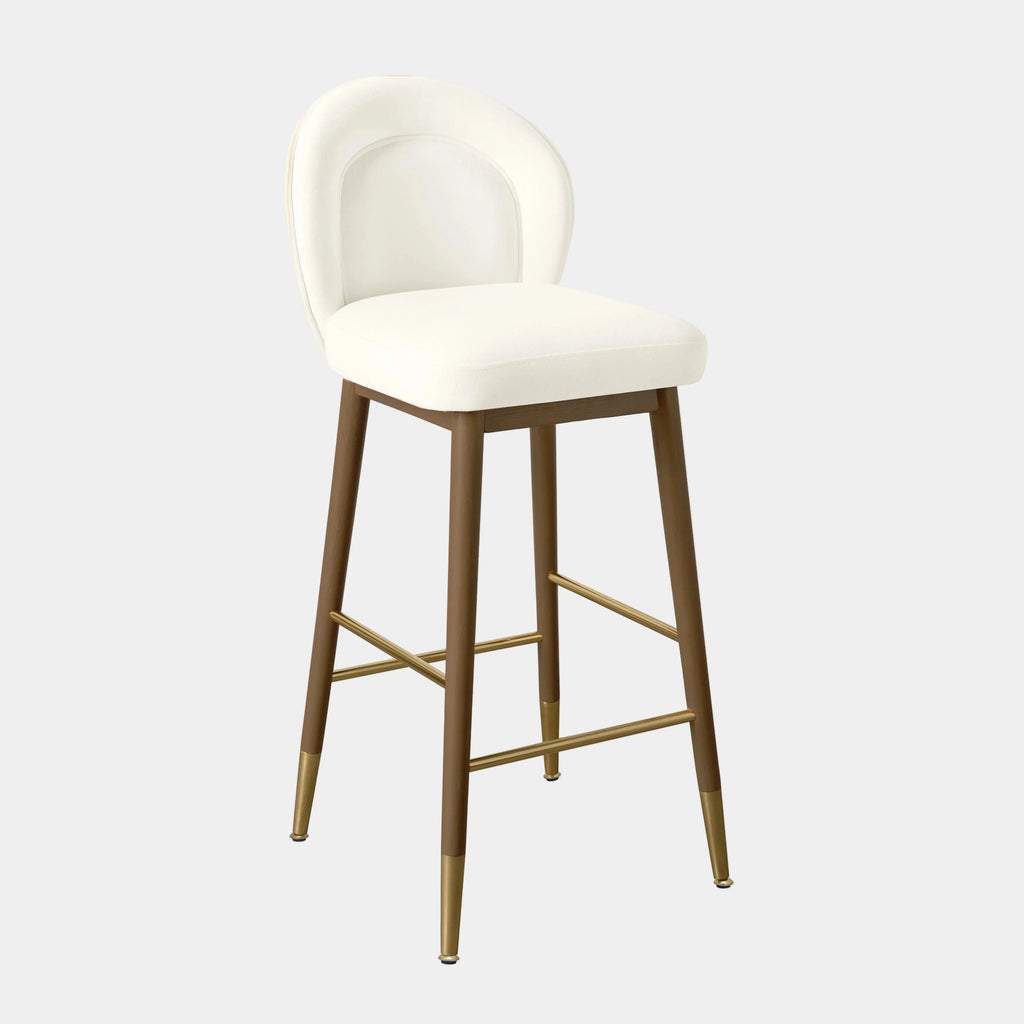 Hailey Performance Velvet Stool