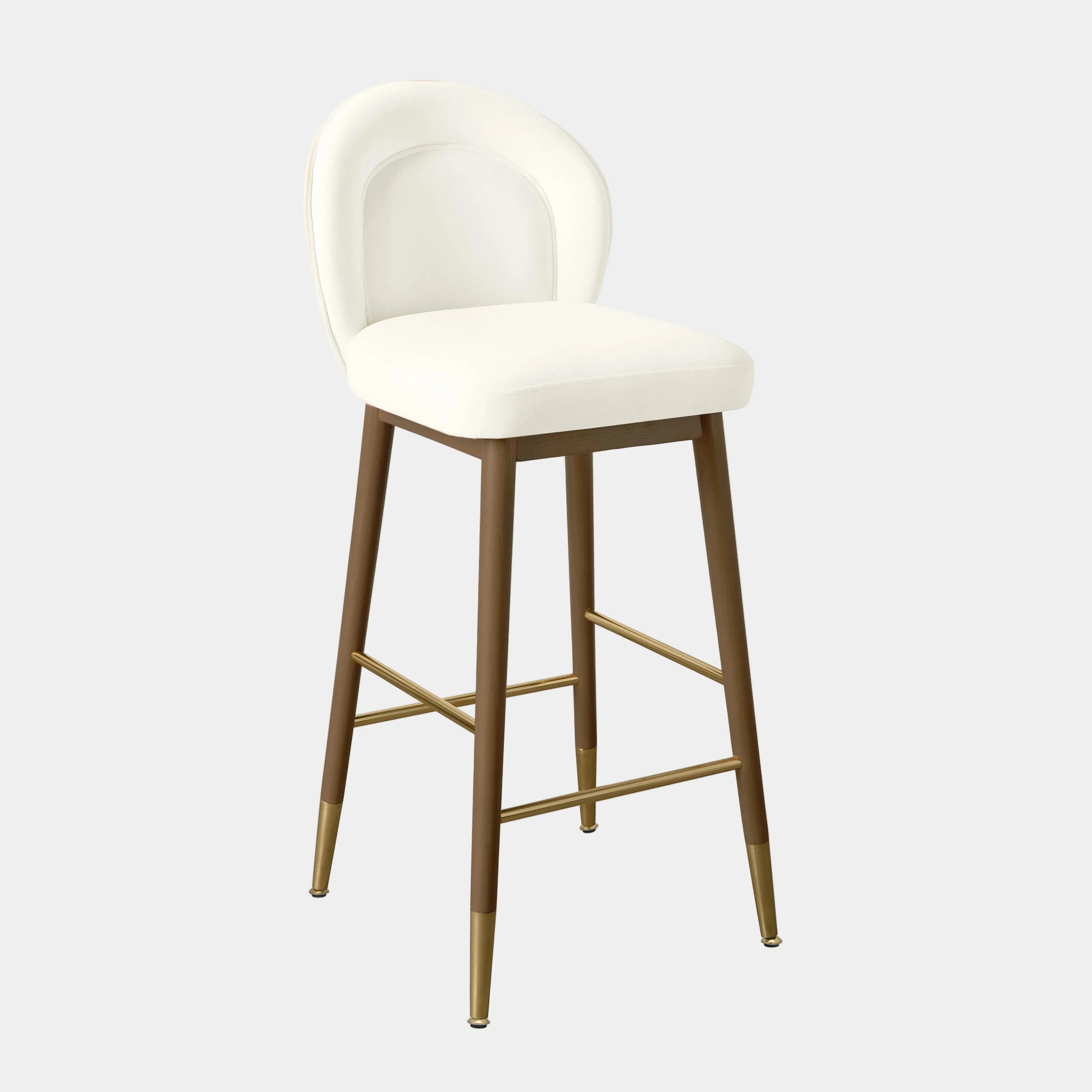 Hailey Performance Velvet Stool