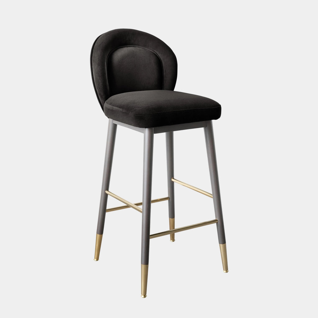 Hailey Performance Velvet Stool