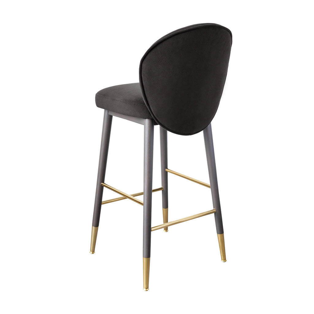 Hailey Performance Velvet Stool