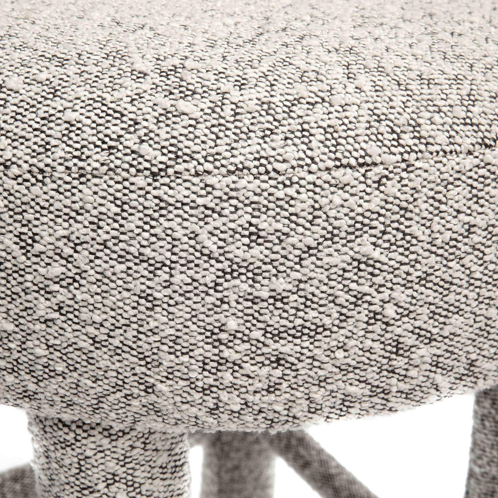 Carmel Black & White Performance Boucle Counter Stool